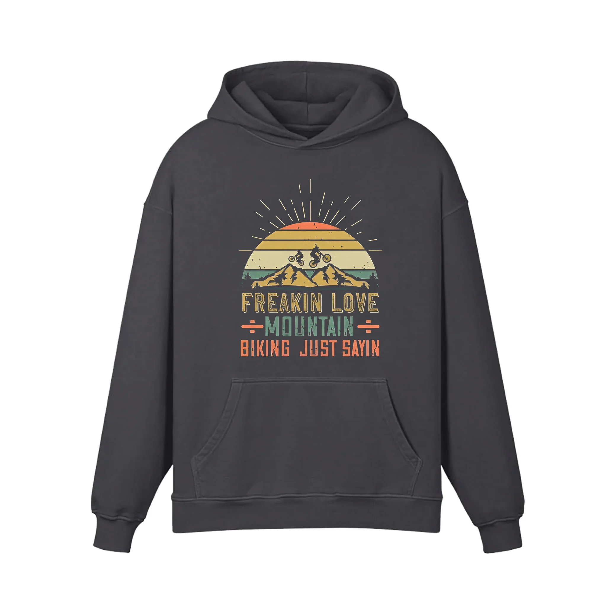 FREAKIN LOVE÷MOUNTAIN÷BIKING JUST SAYIN Hoodie - Image 2