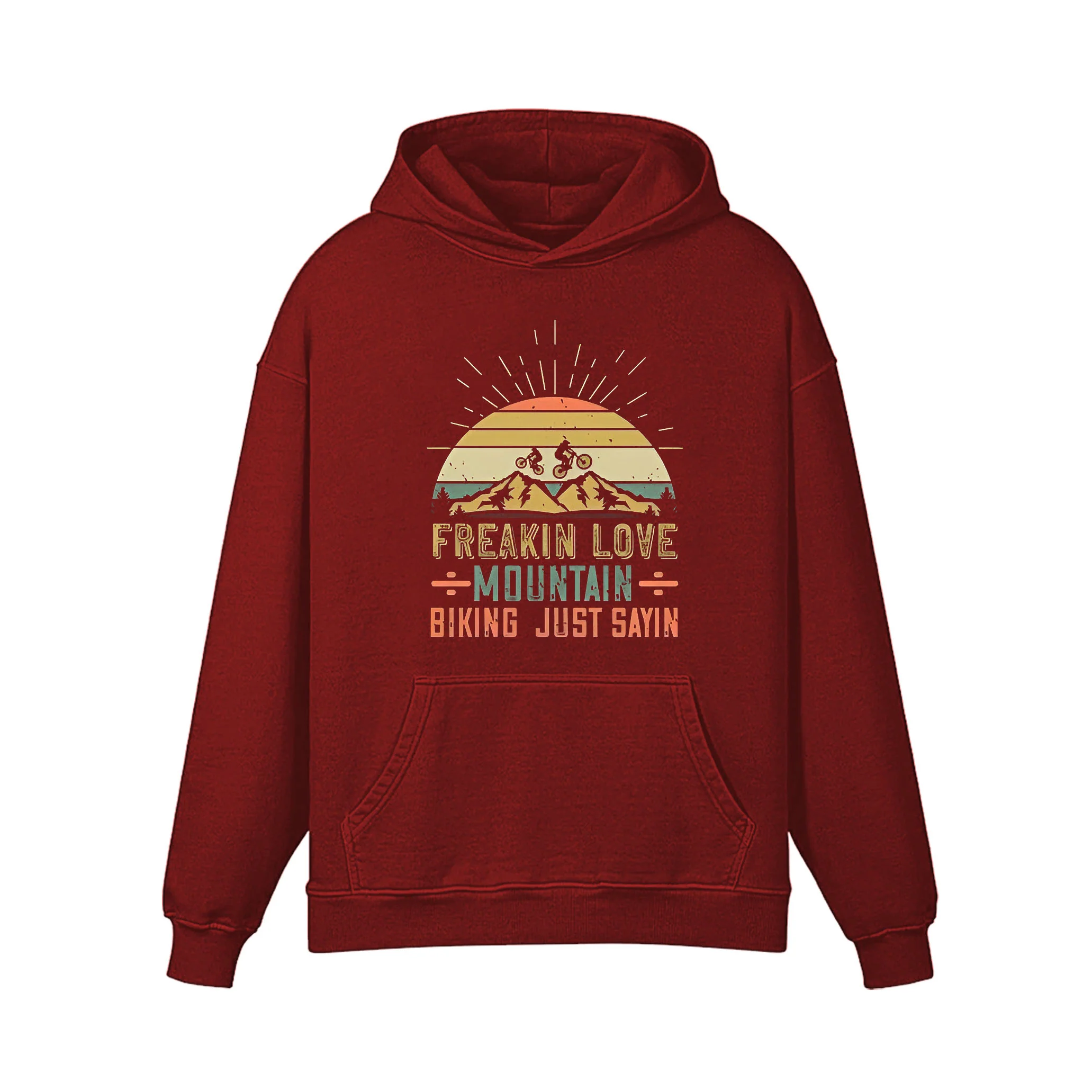 FREAKIN LOVE÷MOUNTAIN÷BIKING JUST SAYIN Hoodie - Image 4