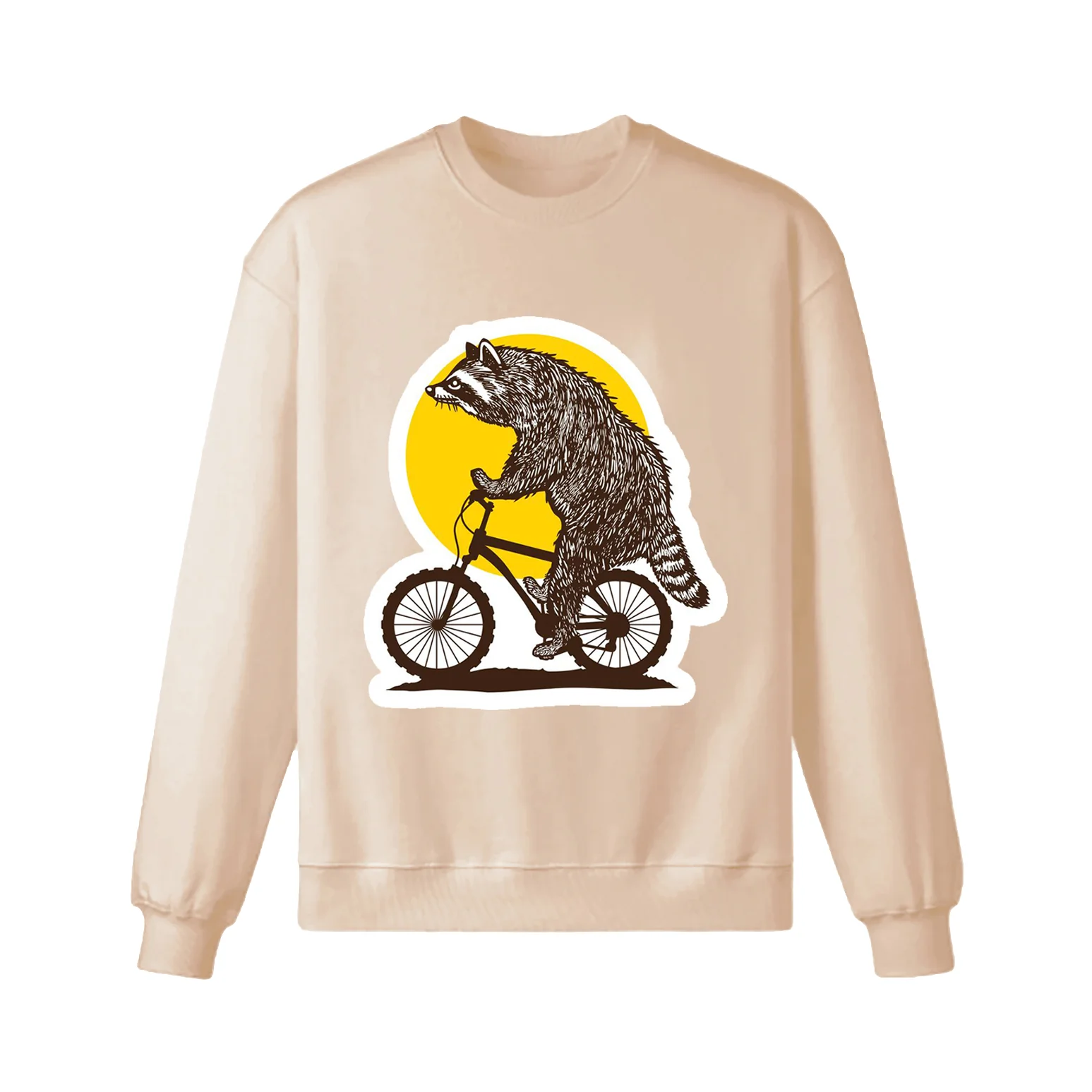 Funny Cycling Racoon Sweatshirt - Image 6