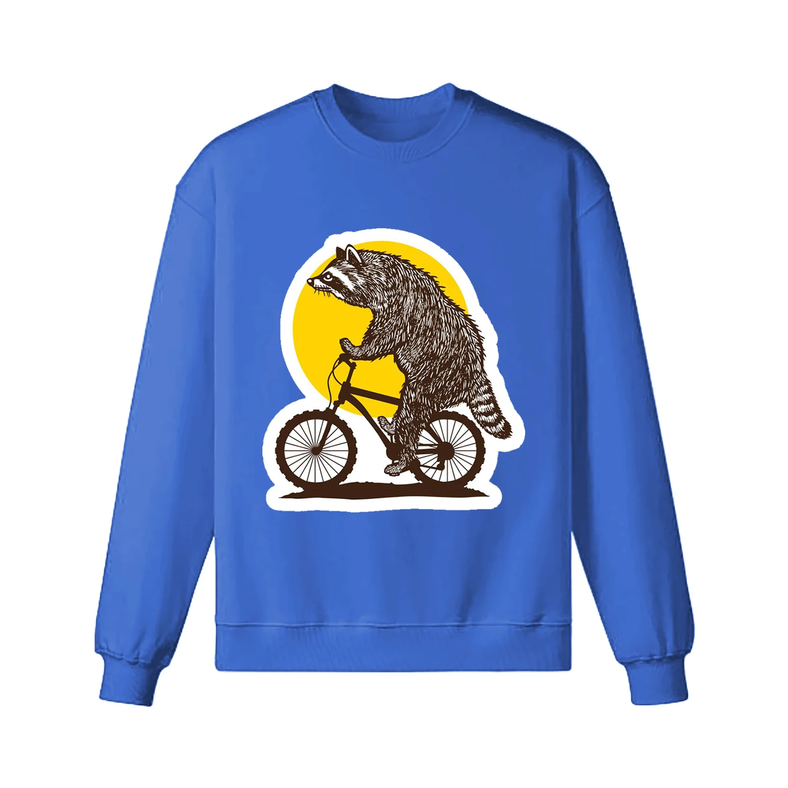 Funny Cycling Racoon Sweatshirt - Image 7