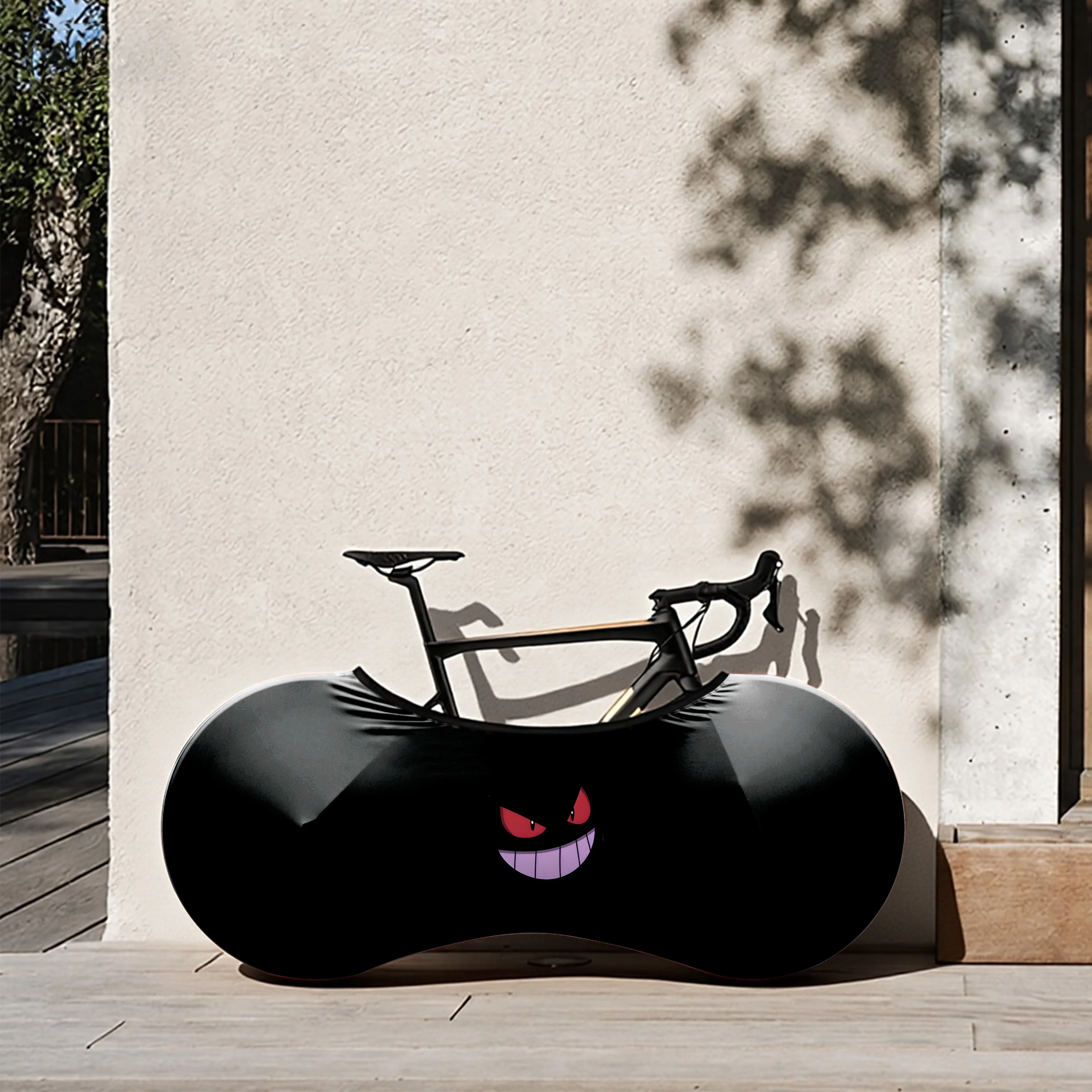 gangster ghost Black Bicycle Wheels Cover - Image 4