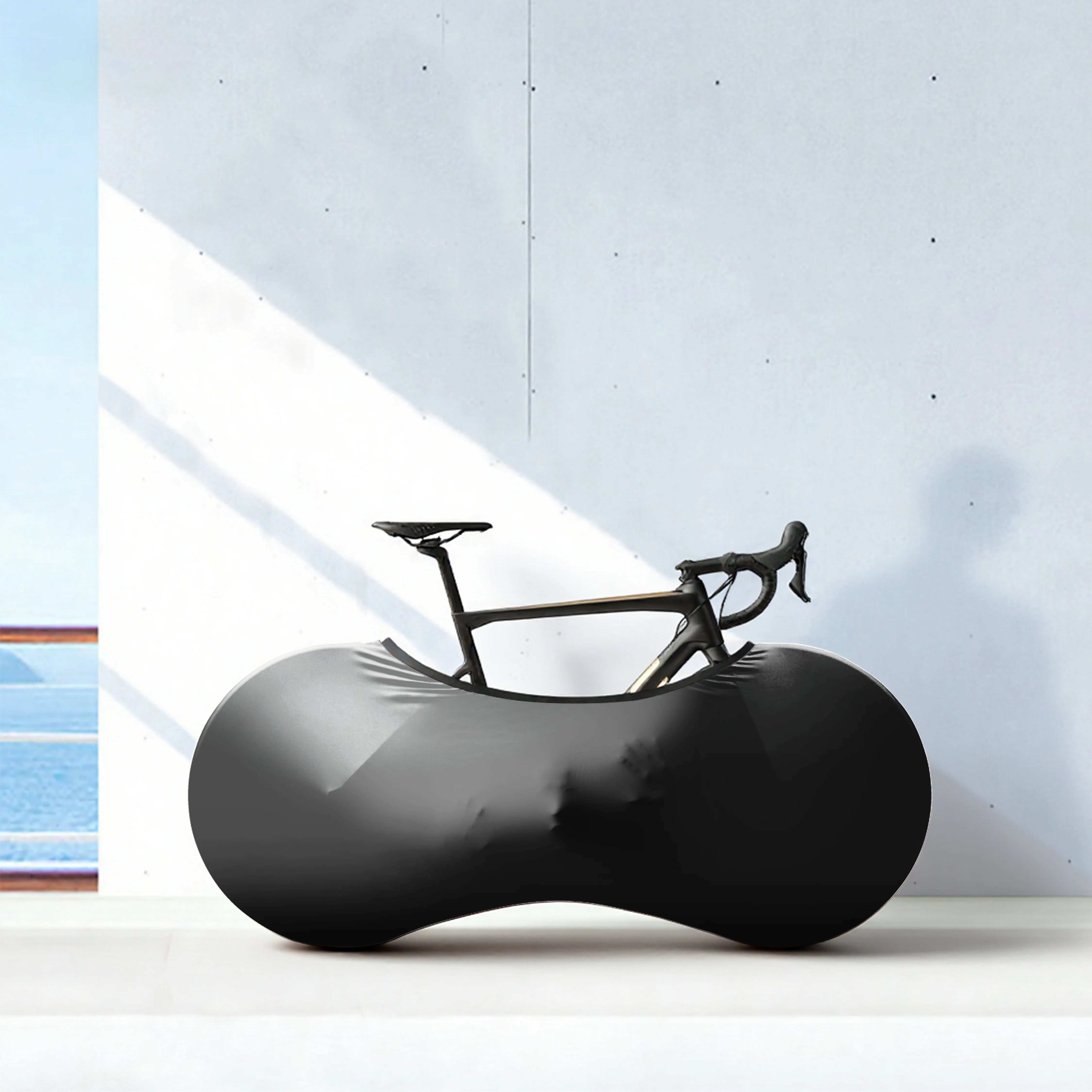 Ghost Black Bicycle Wheels Cover - Image 2