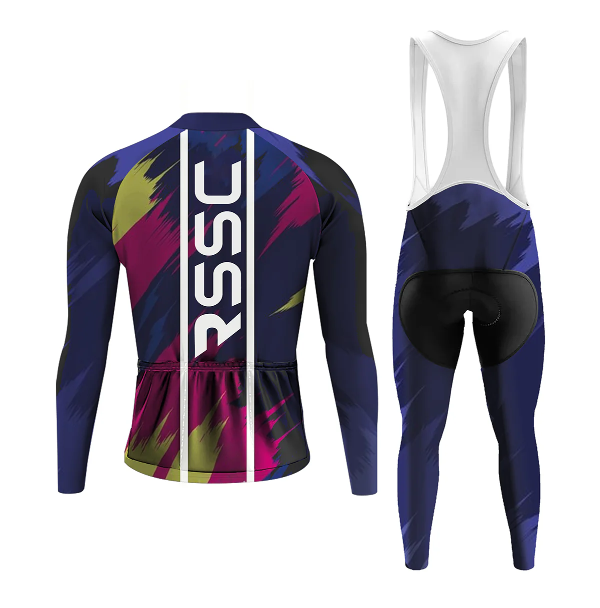 Gradient Color Men's Long Sleeve Cycling Kit - Image 2