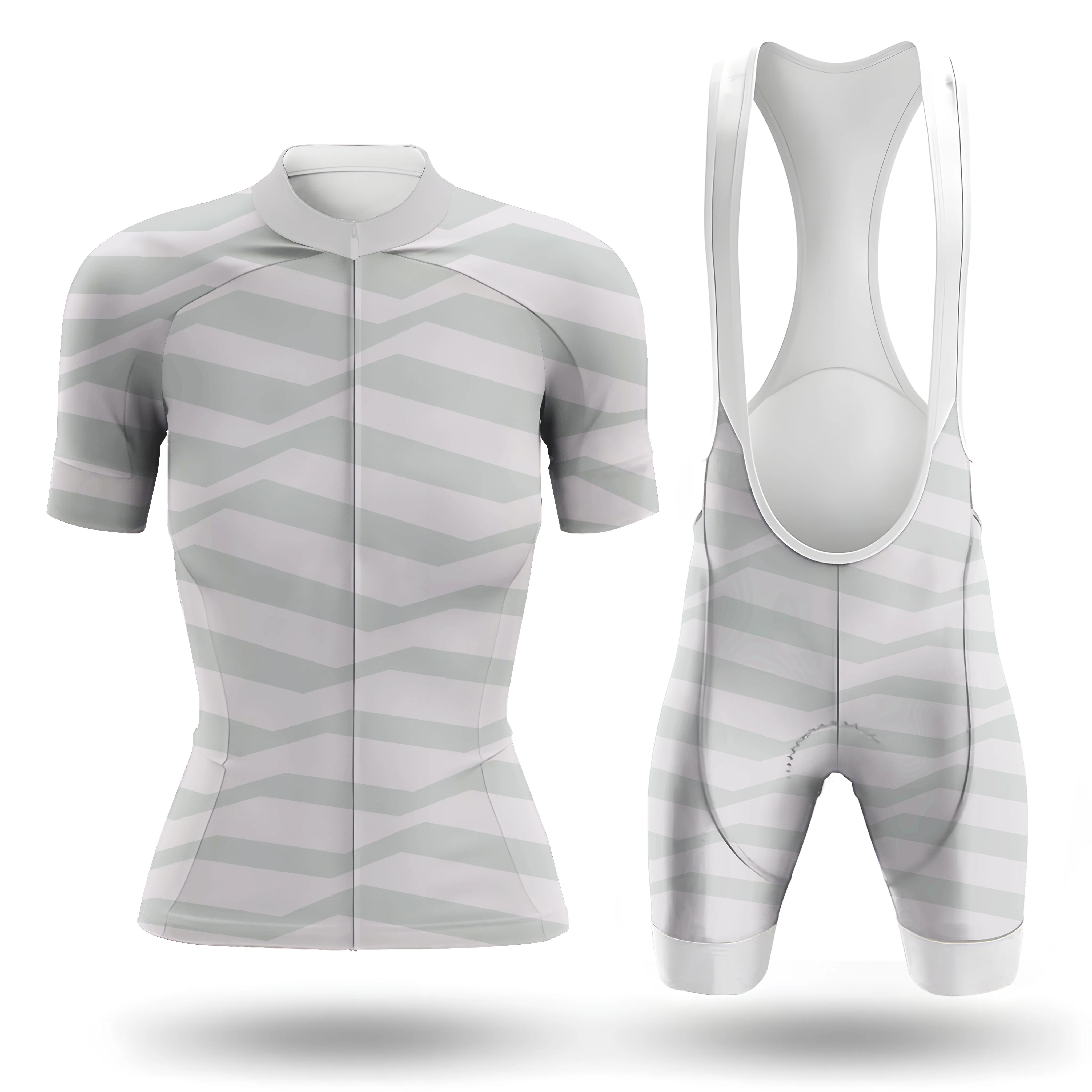Gray Pattern Women's Short Sleeve Cycling Kit