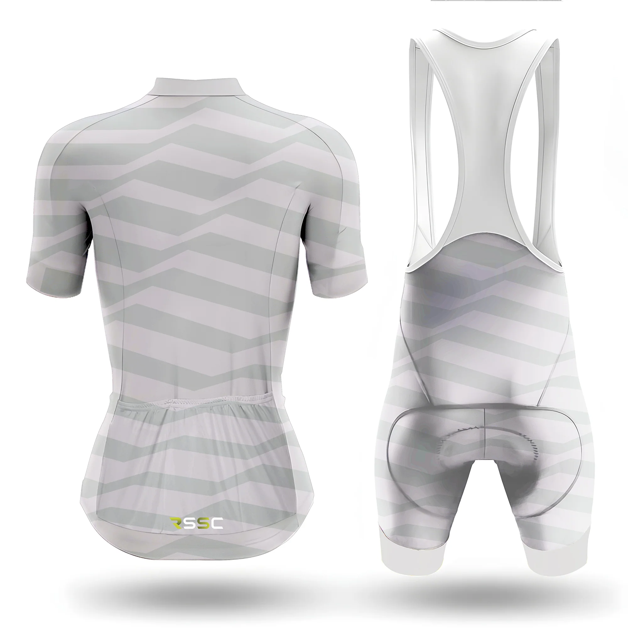Gray Pattern Women's Short Sleeve Cycling Kit - Image 2