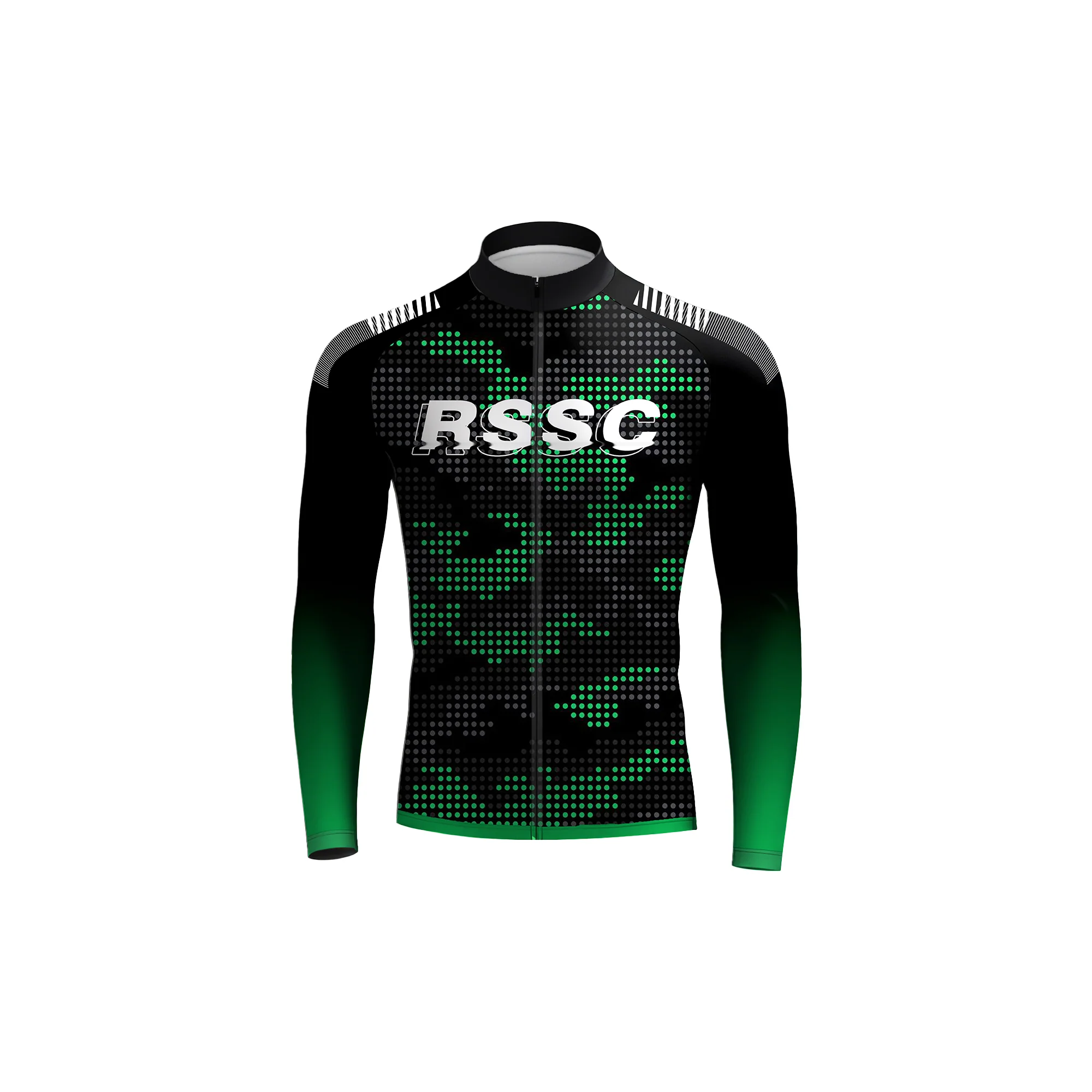 Green Pop Art Men's Long Sleeve Cycling Kit - Image 3