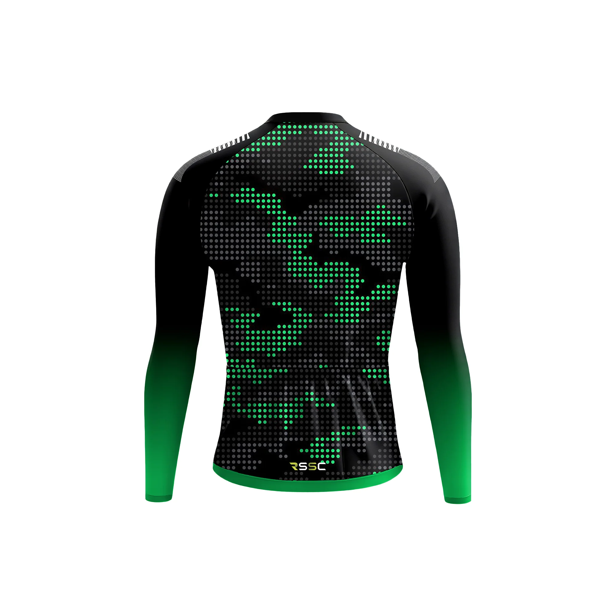 Green Pop Art Men's Long Sleeve Cycling Kit - Image 4