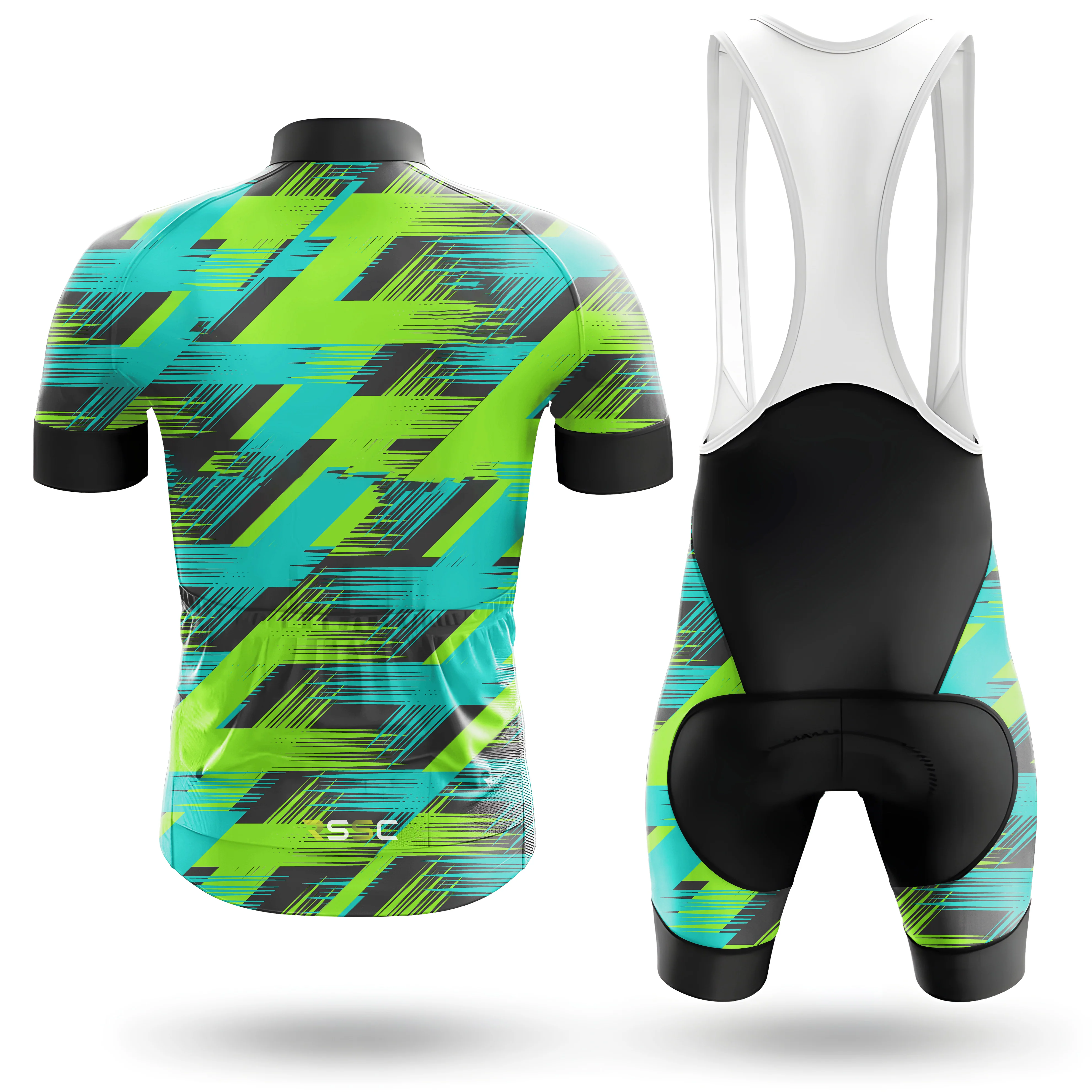 Green Texture Men's Cycling Kit - Image 2