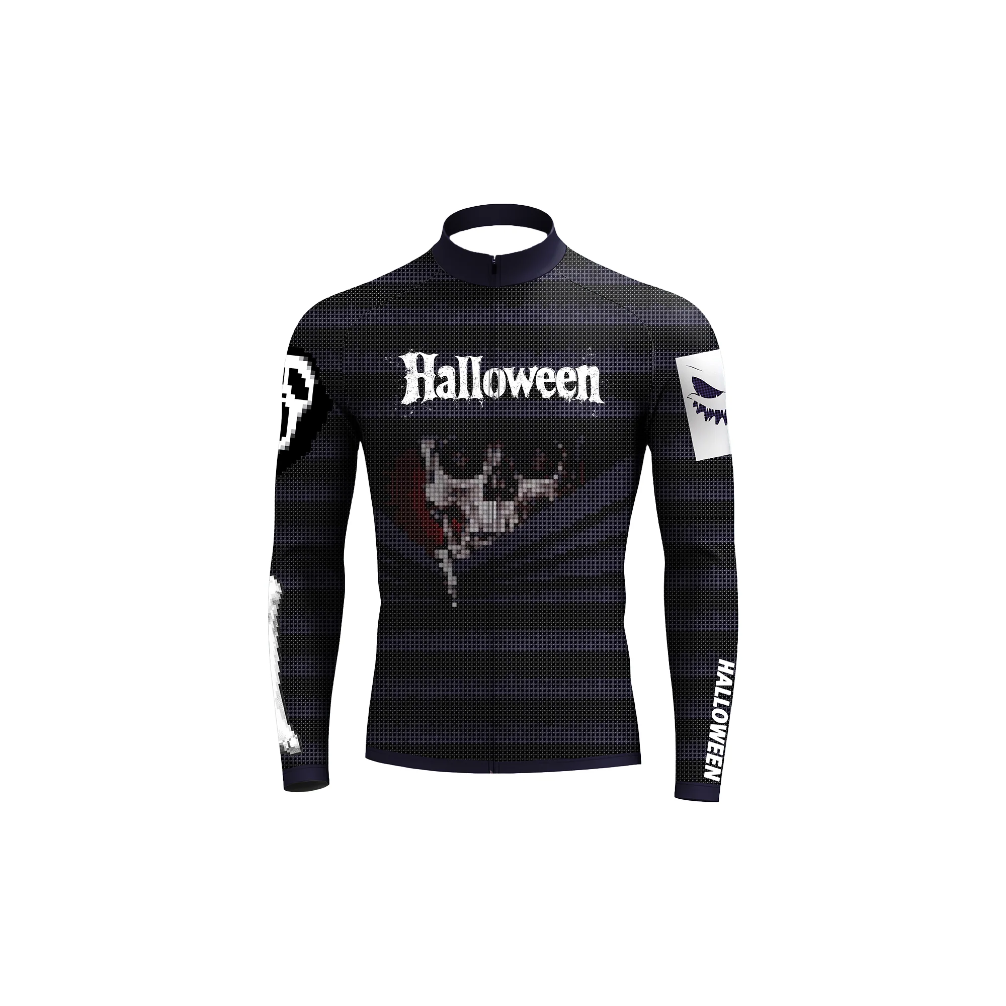 Halloween Skeleton Men's Long Sleeve Cycling Kit - Image 3