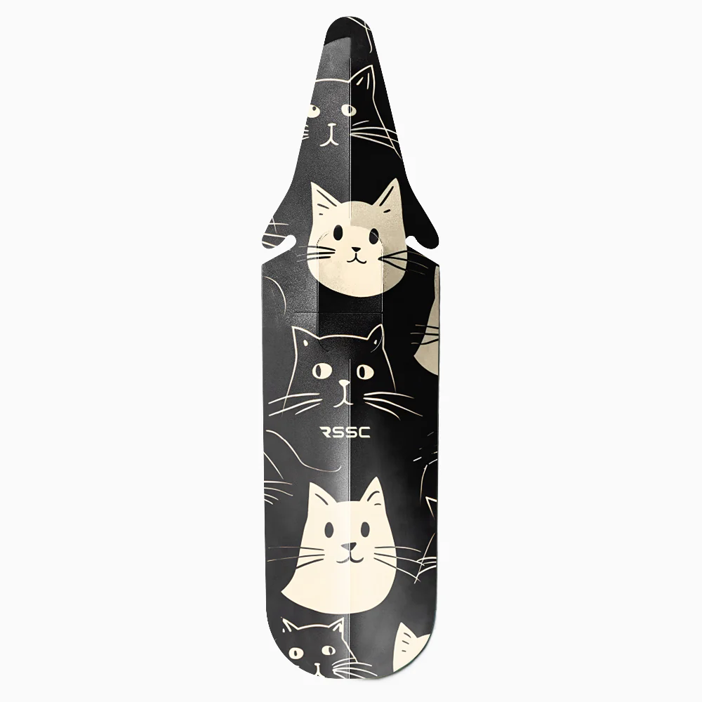 Happy Emoticon Cat Bicycle Saddle Mudguard - Image 2