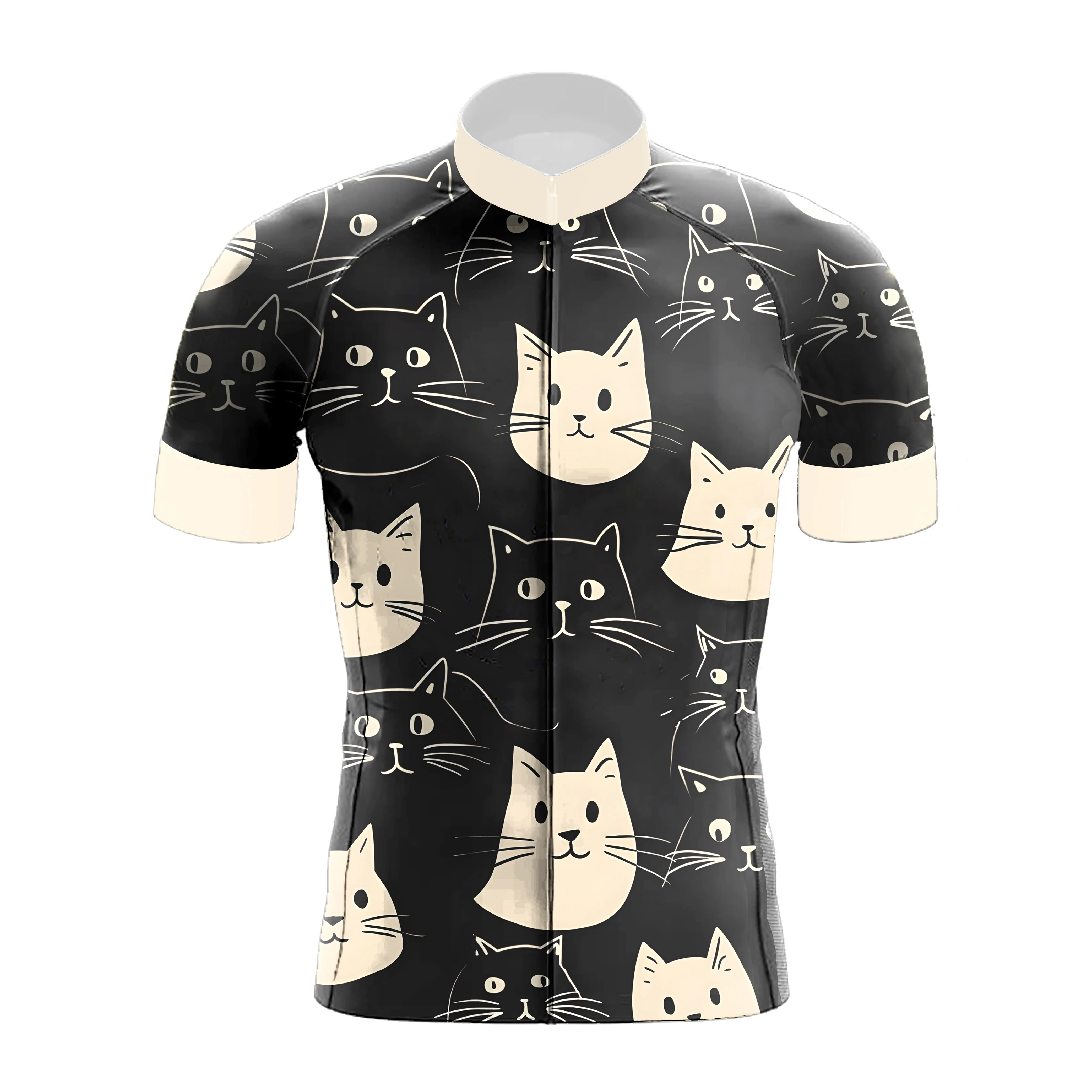 Happy Emoticon Cat Men's Cycling Kit - Image 3