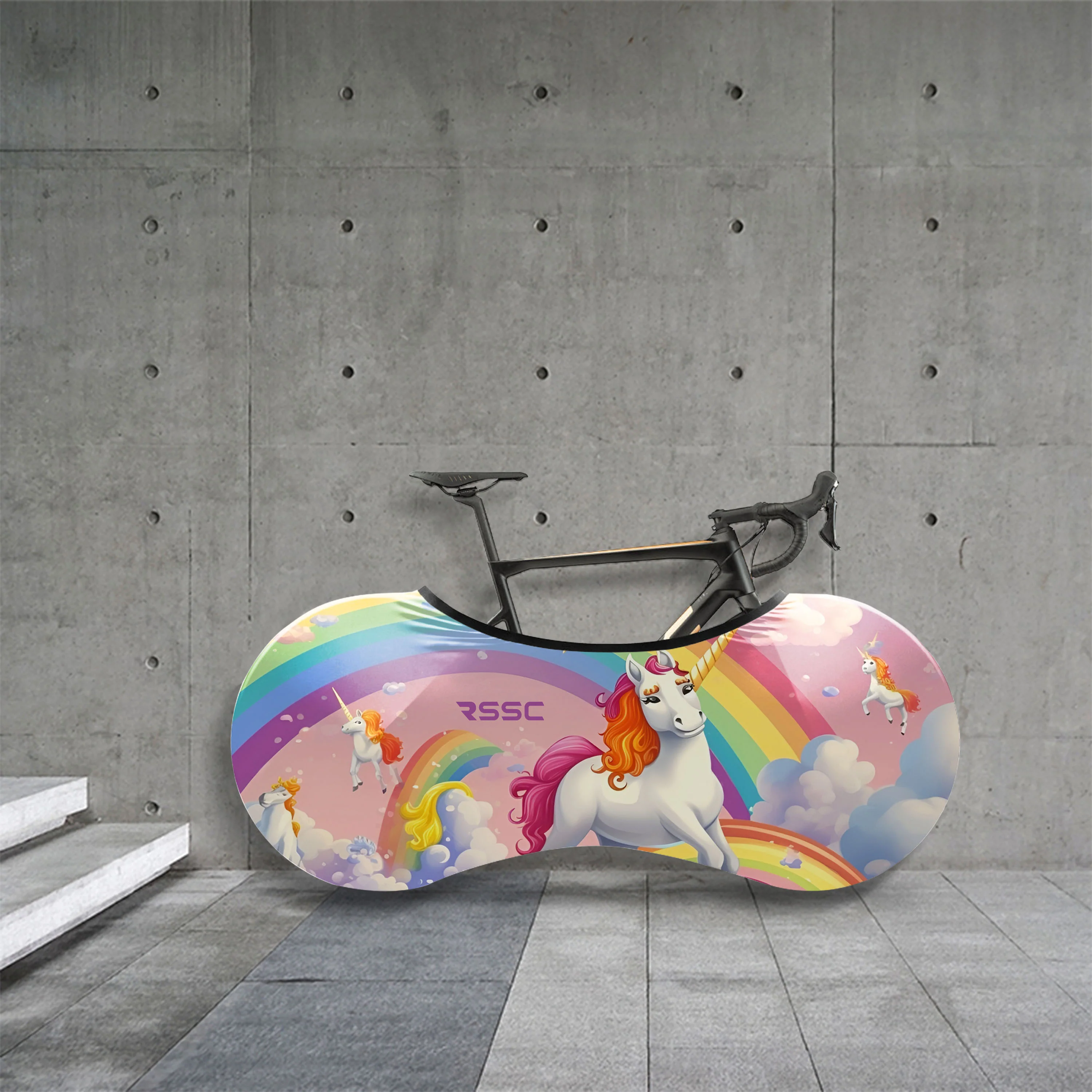 Happy Unicorns Bicycle Wheels Cover - Image 3