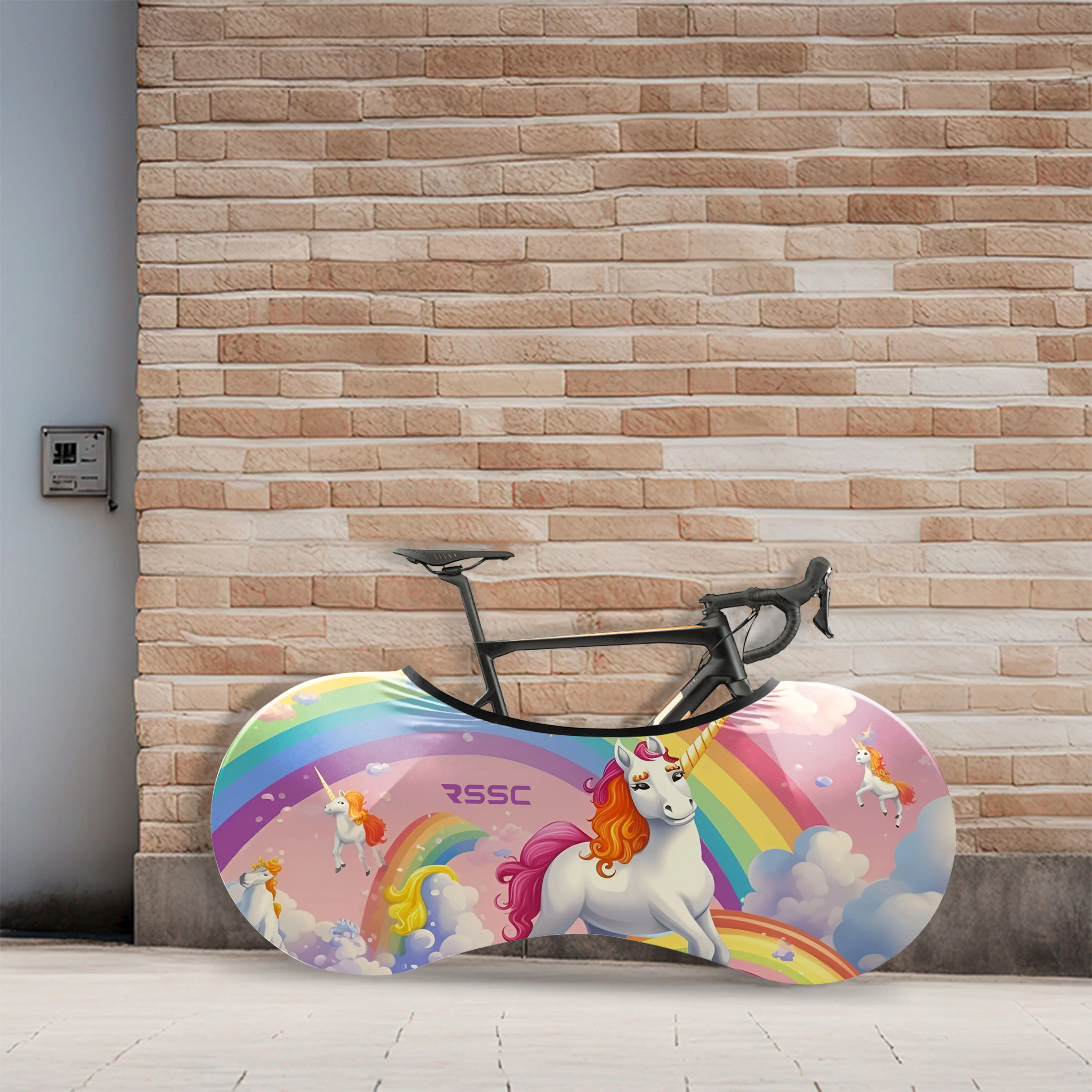 Happy Unicorns Bicycle Wheels Cover - Image 4