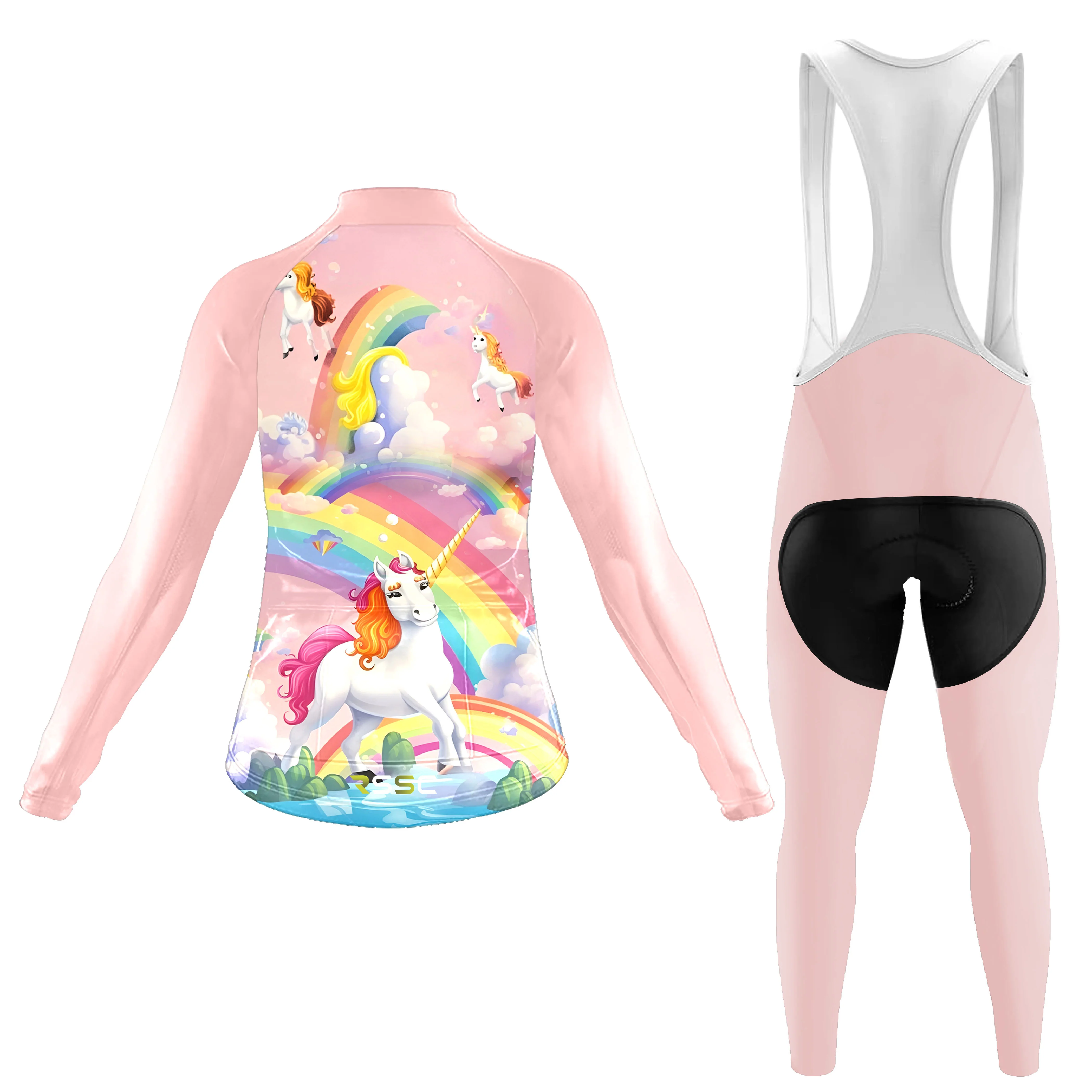 Happy Unicorns Women's Long Sleeve Cycling Kit - Image 2