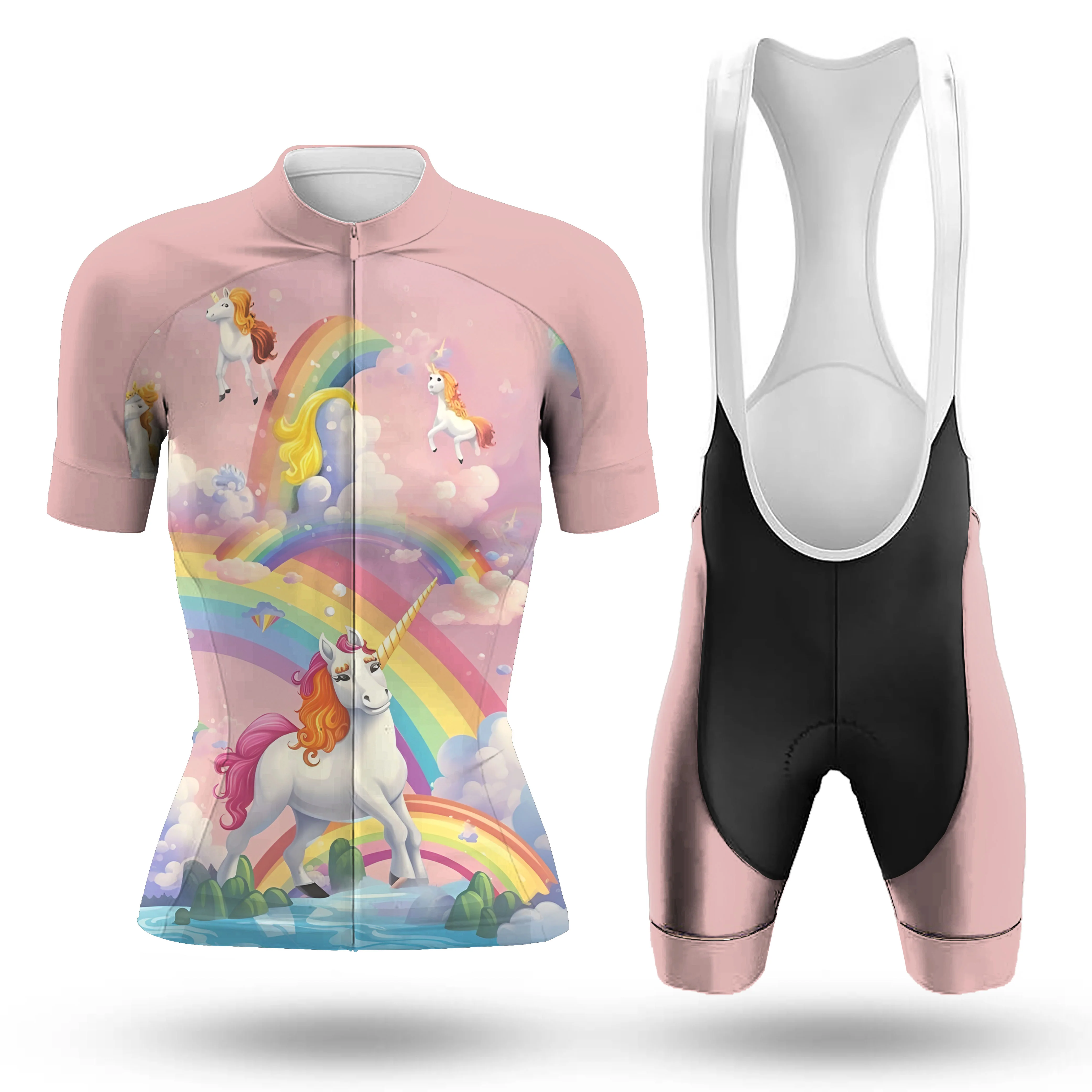 Happy Unicorns Women's Short Sleeve Cycling Kit