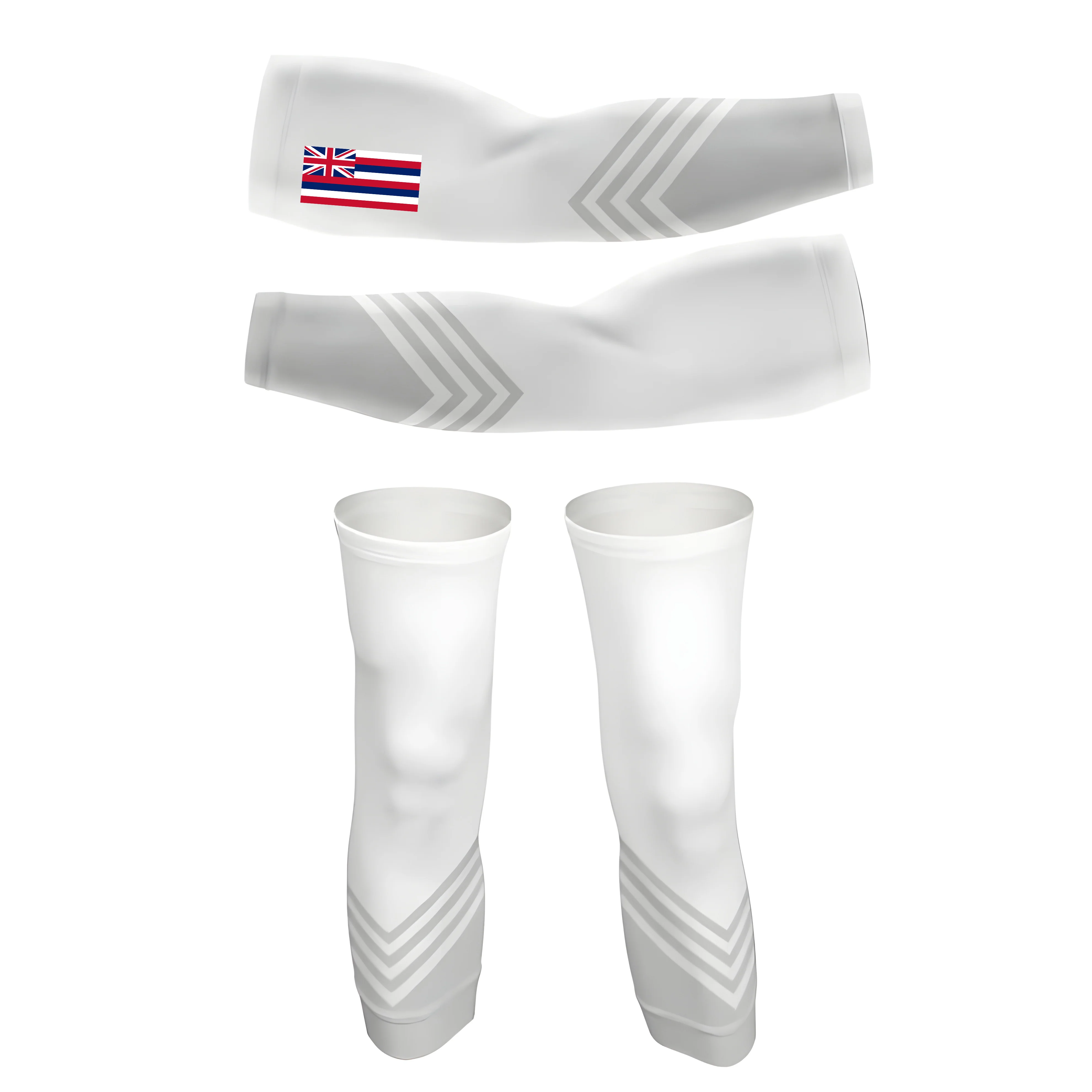 Hawaii Flag White Arm And Leg Sleeves - Image 6