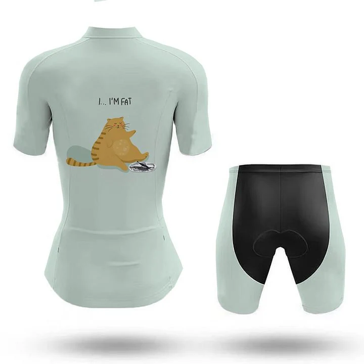 I'm Fat Cat Women's Short Sleeve Cycling Kit - Image 2