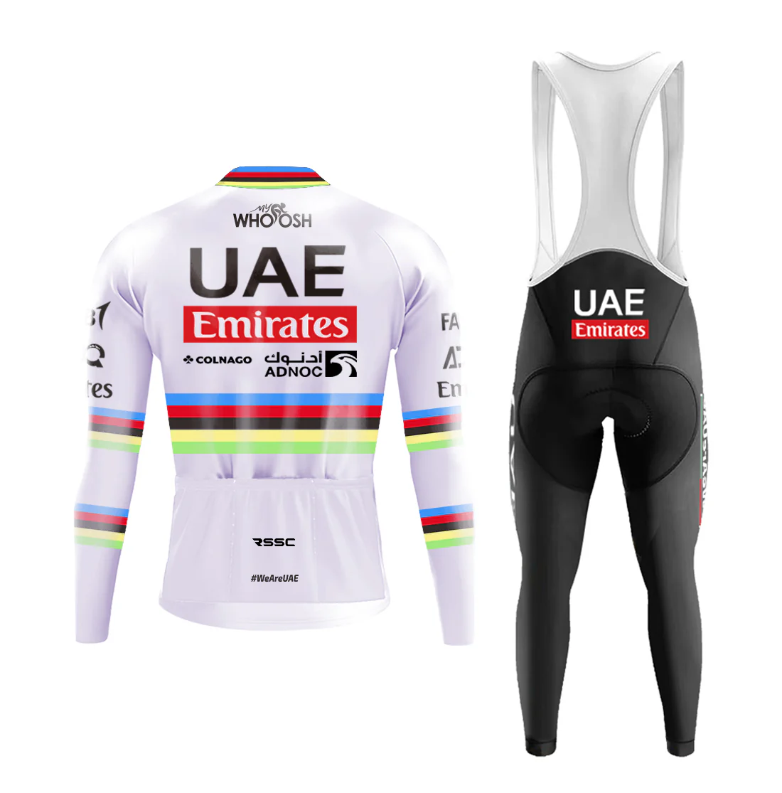 Iridescence Emirates Fleet UAE Men's Long Sleeve Cycling Kit - Image 2