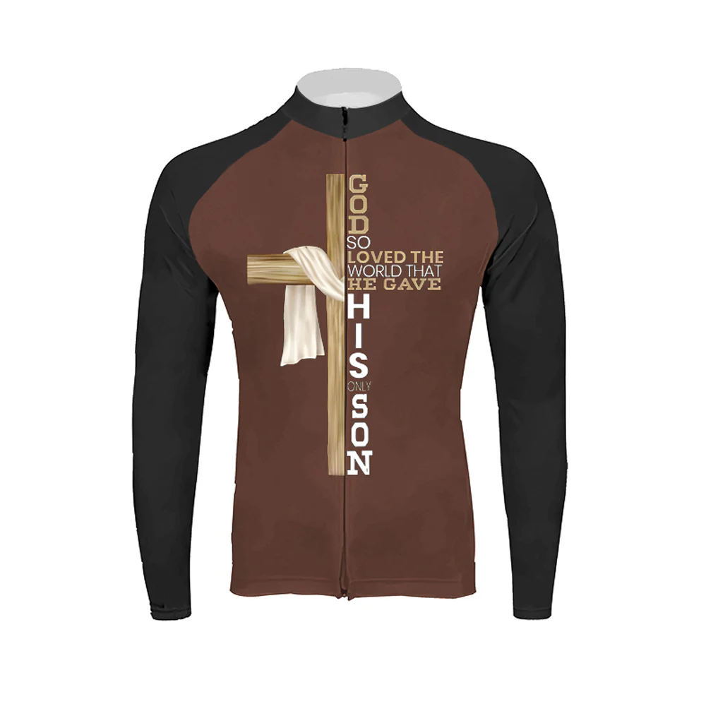 Jesus Cross Men's Long Sleeve Cycling Kit - Image 3