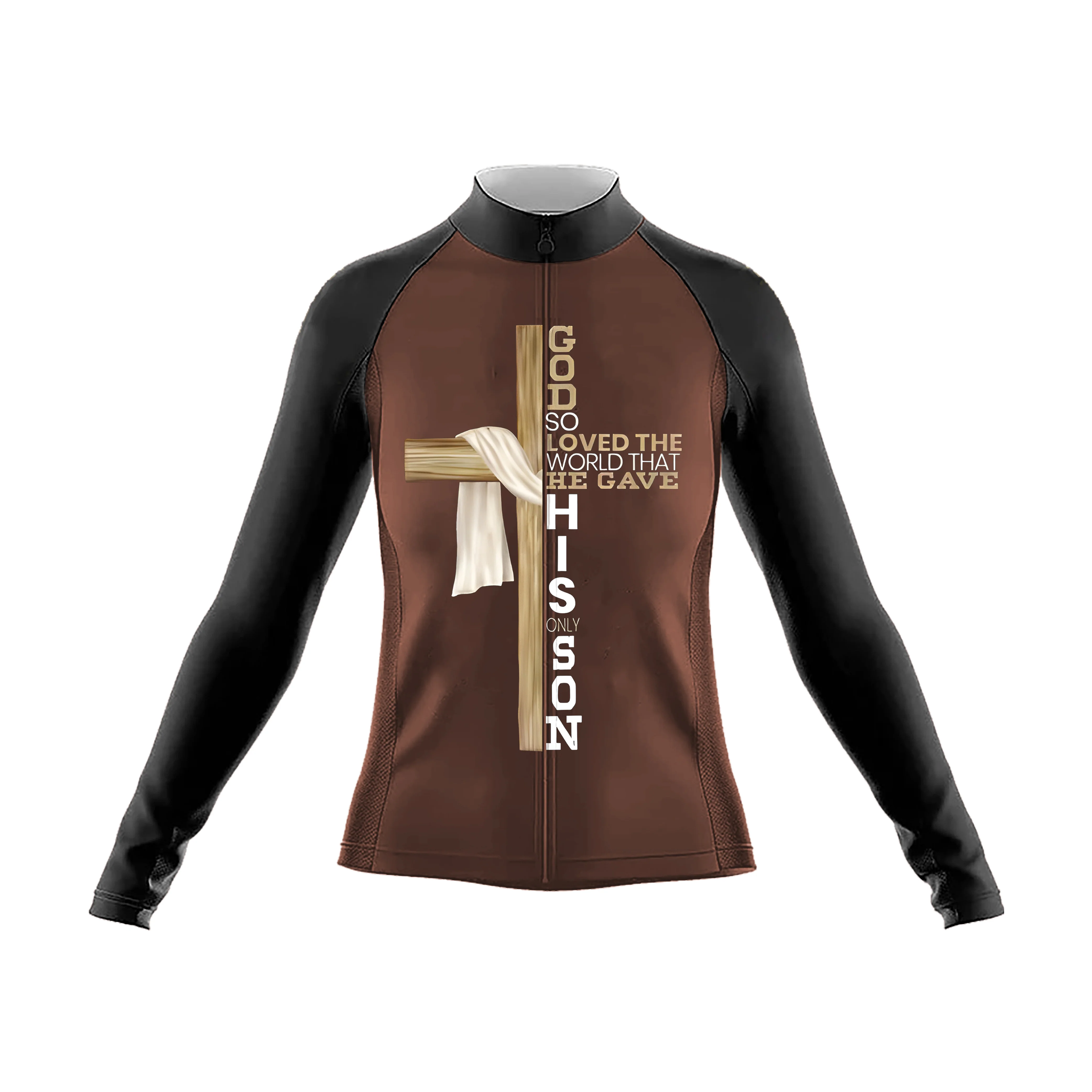 Jesus Cross Women's Long Sleeve Cycling Kit - Image 3