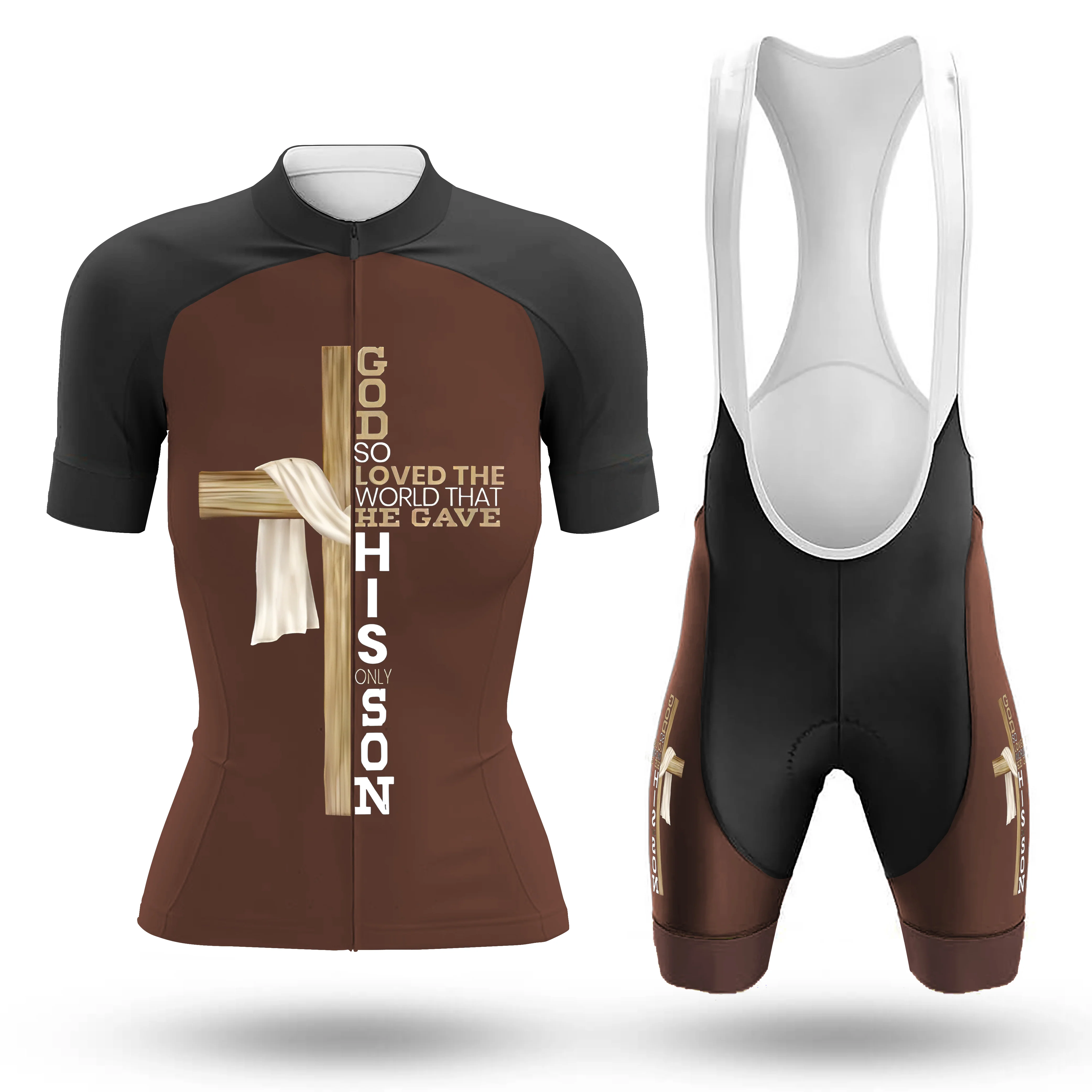Jesus Cross Women's Short Sleeve Cycling Kit