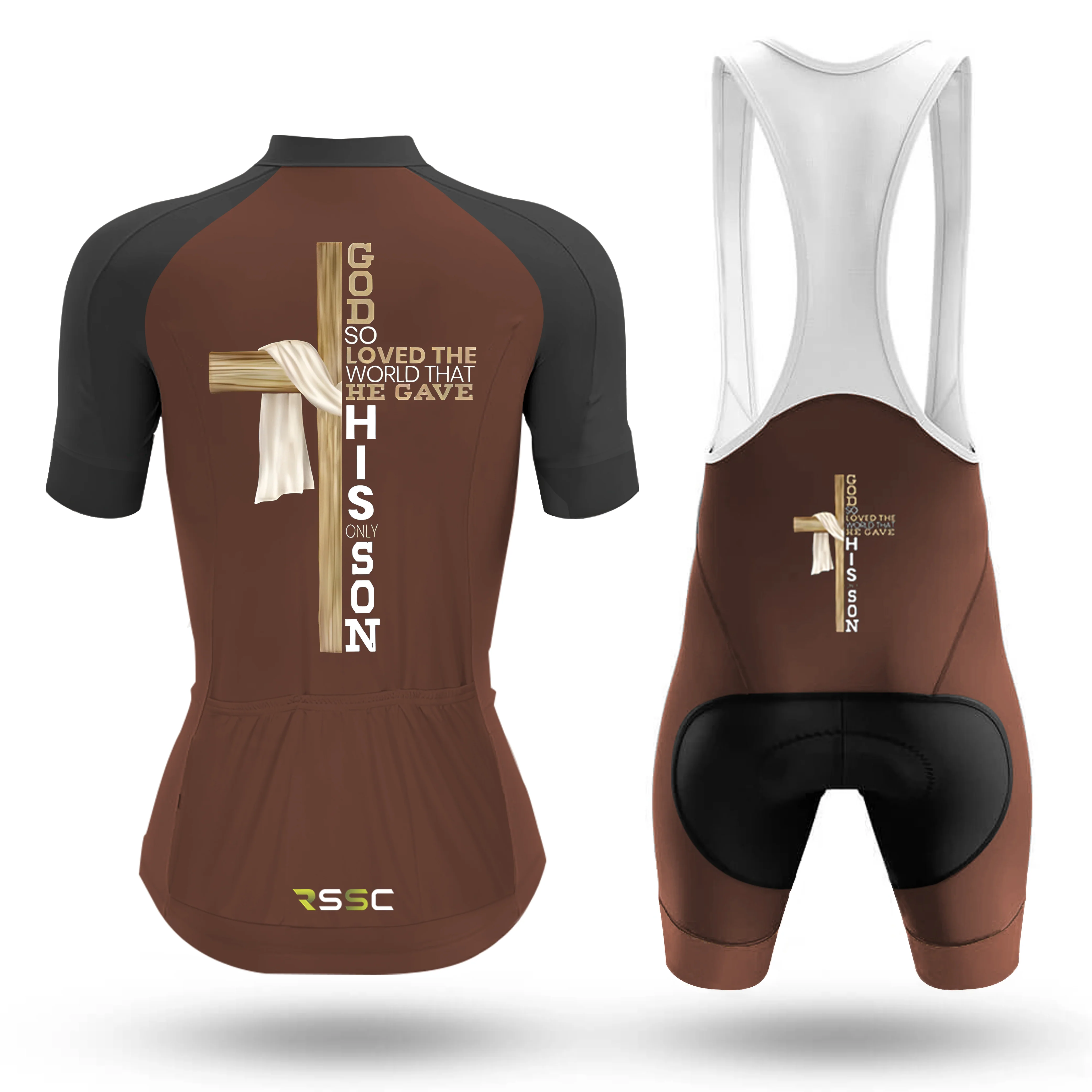 Jesus Cross Women's Short Sleeve Cycling Kit - Image 2