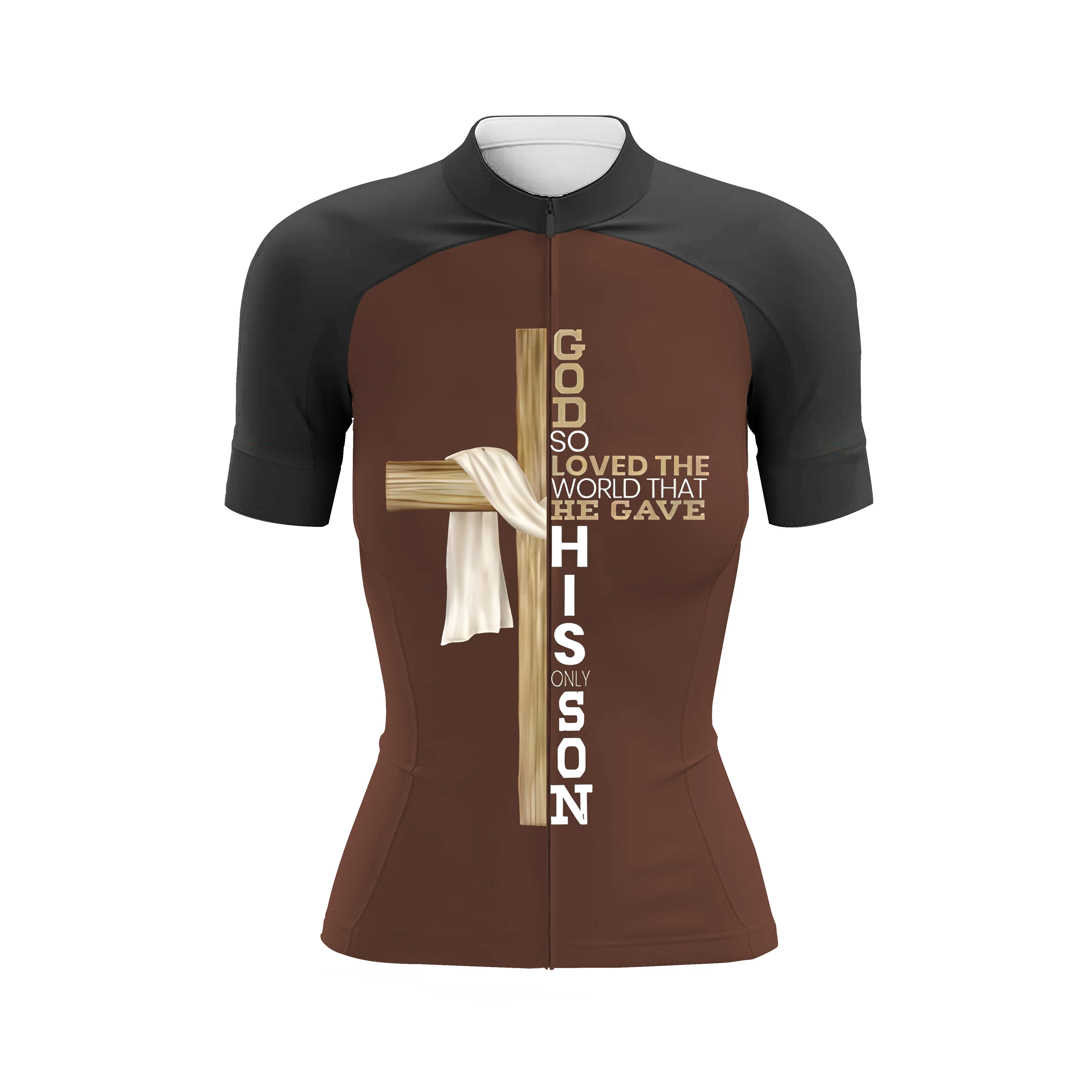 Jesus Cross Women's Short Sleeve Cycling Kit - Image 3