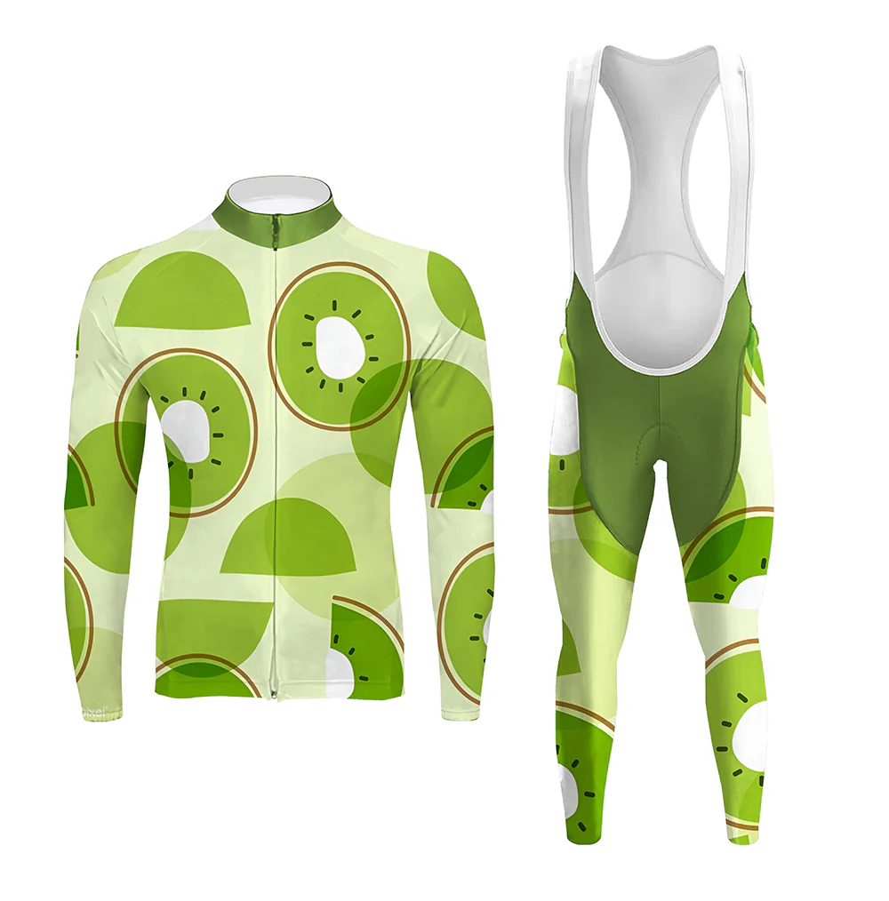Kiwi Fruit Men's Long Sleeve Cycling Kit