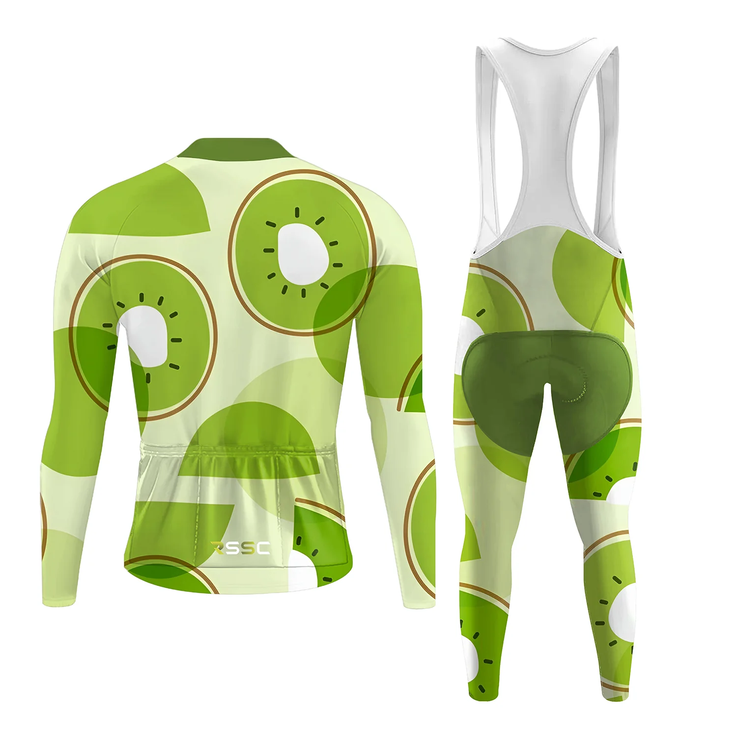 Kiwi Fruit Men's Long Sleeve Cycling Kit - Image 2