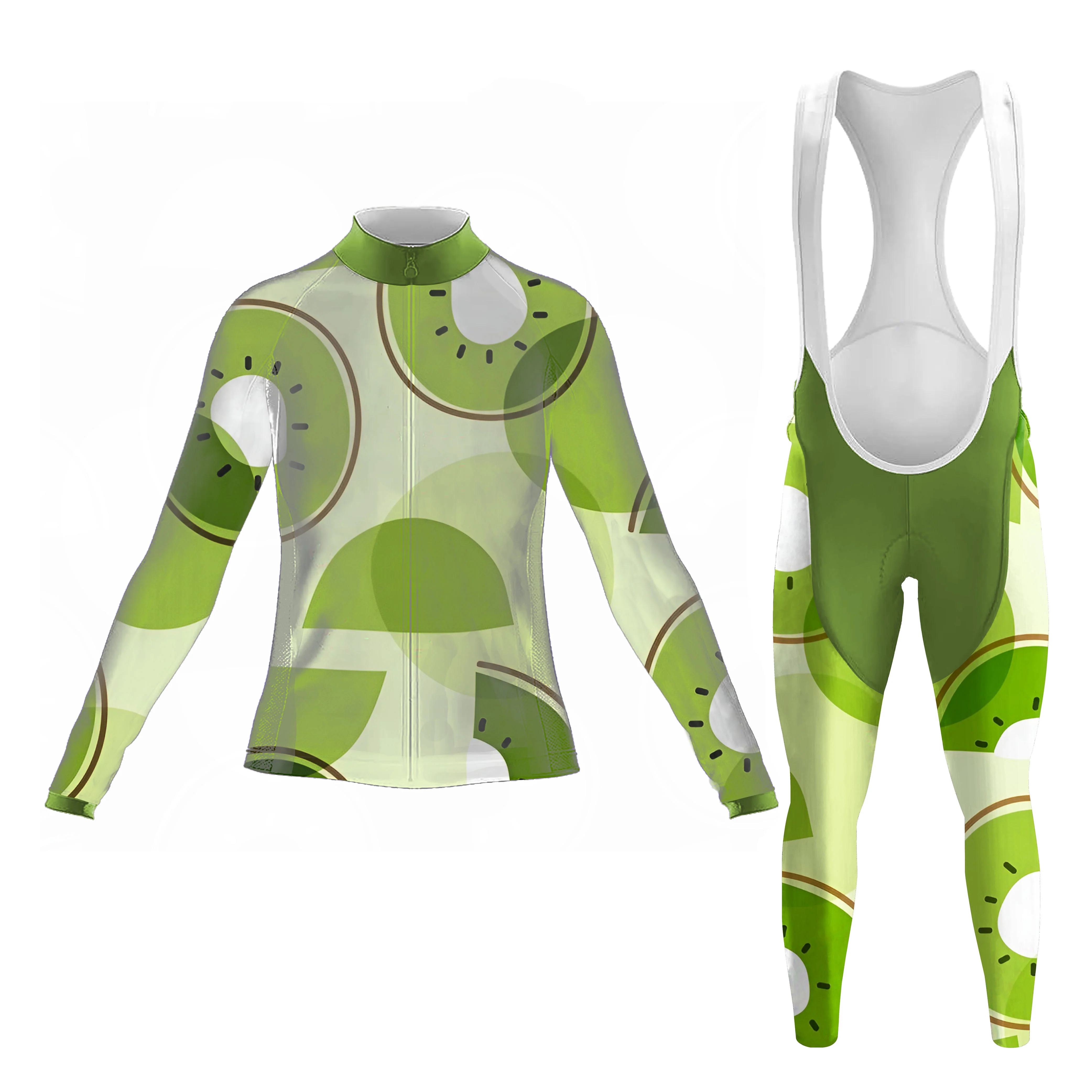 Kiwi Fruit Women's Long Sleeve Cycling Kit