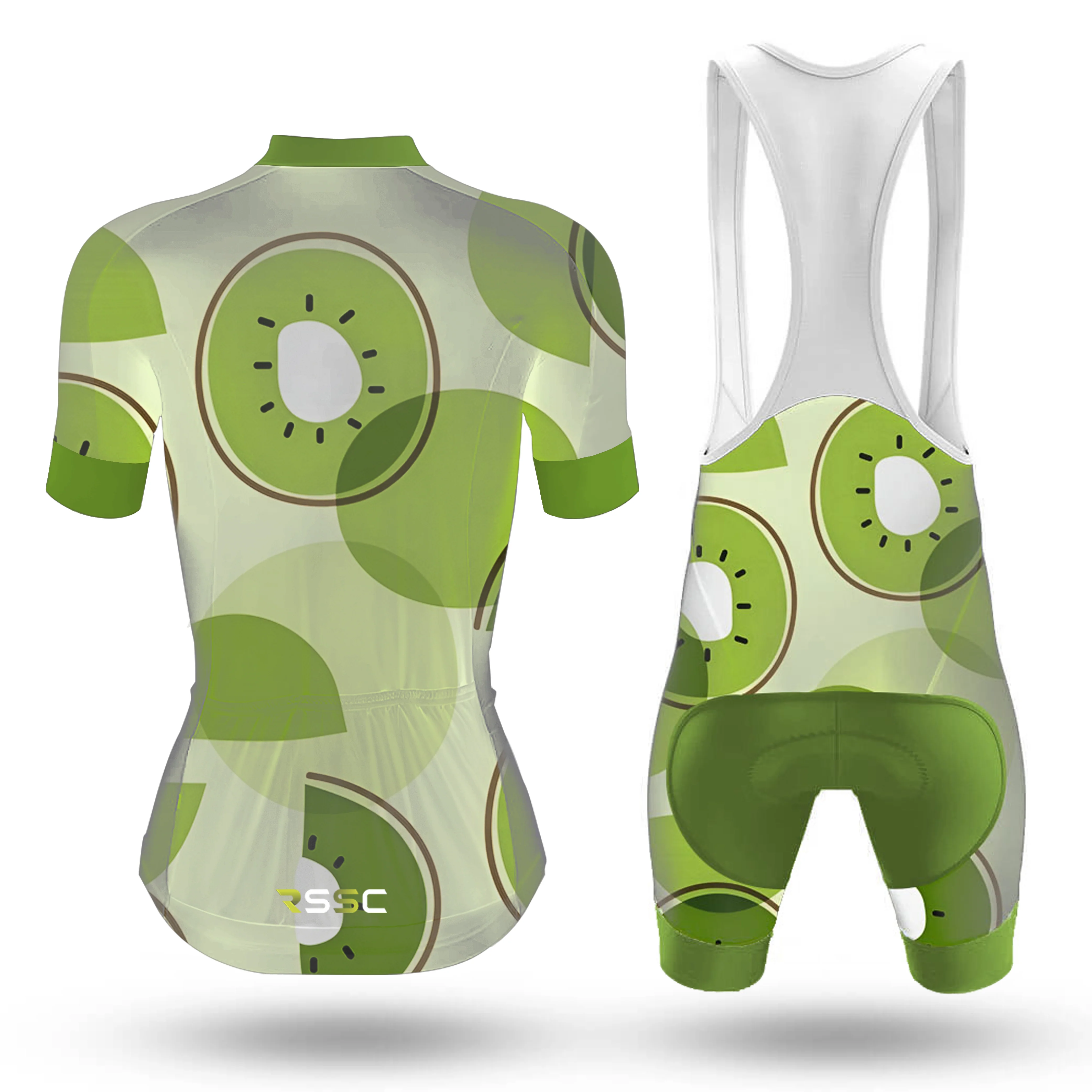 Kiwi Fruit Women's Short Sleeve Cycling Kit - Image 2