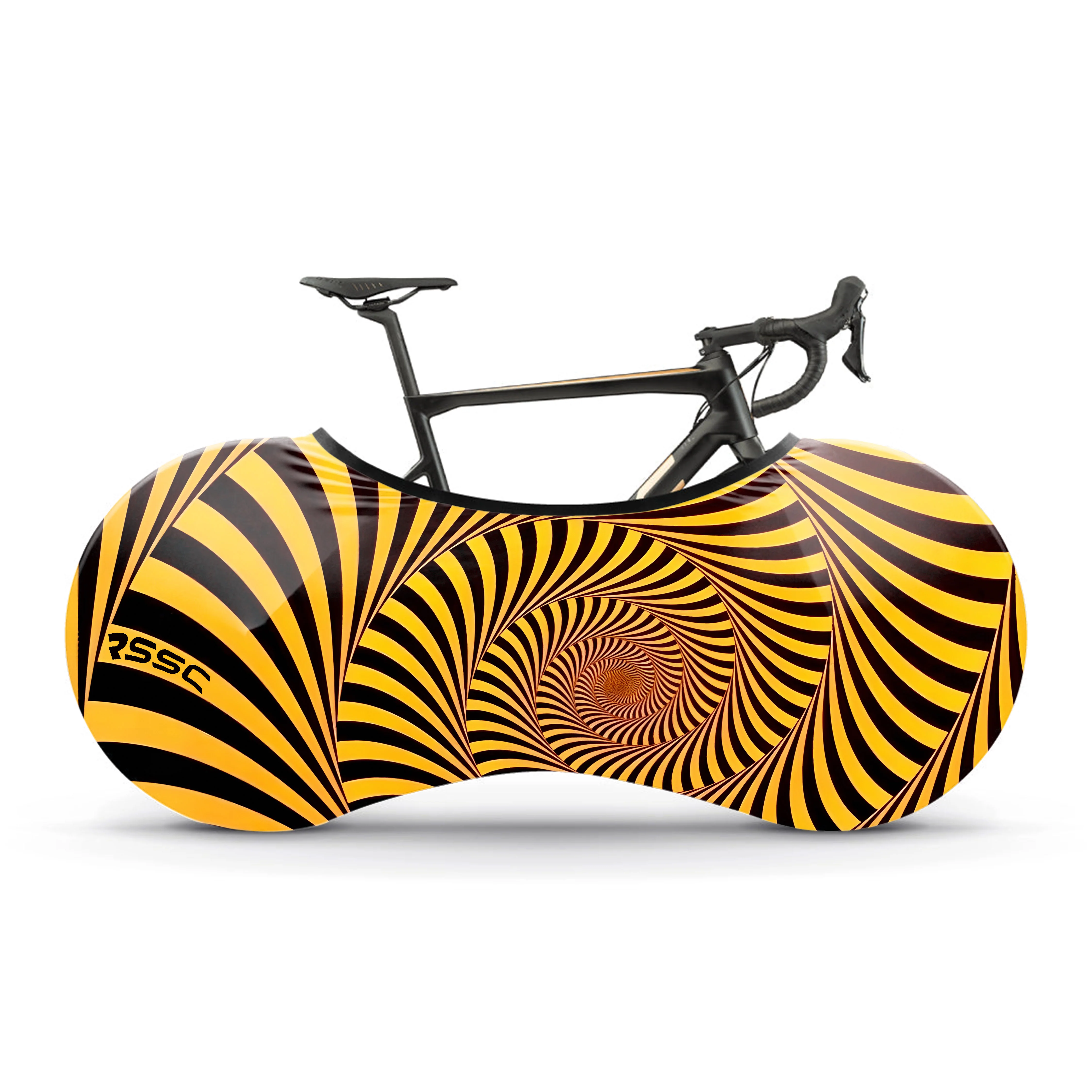 lllusion Wallpaper Bicycle Wheels Cover