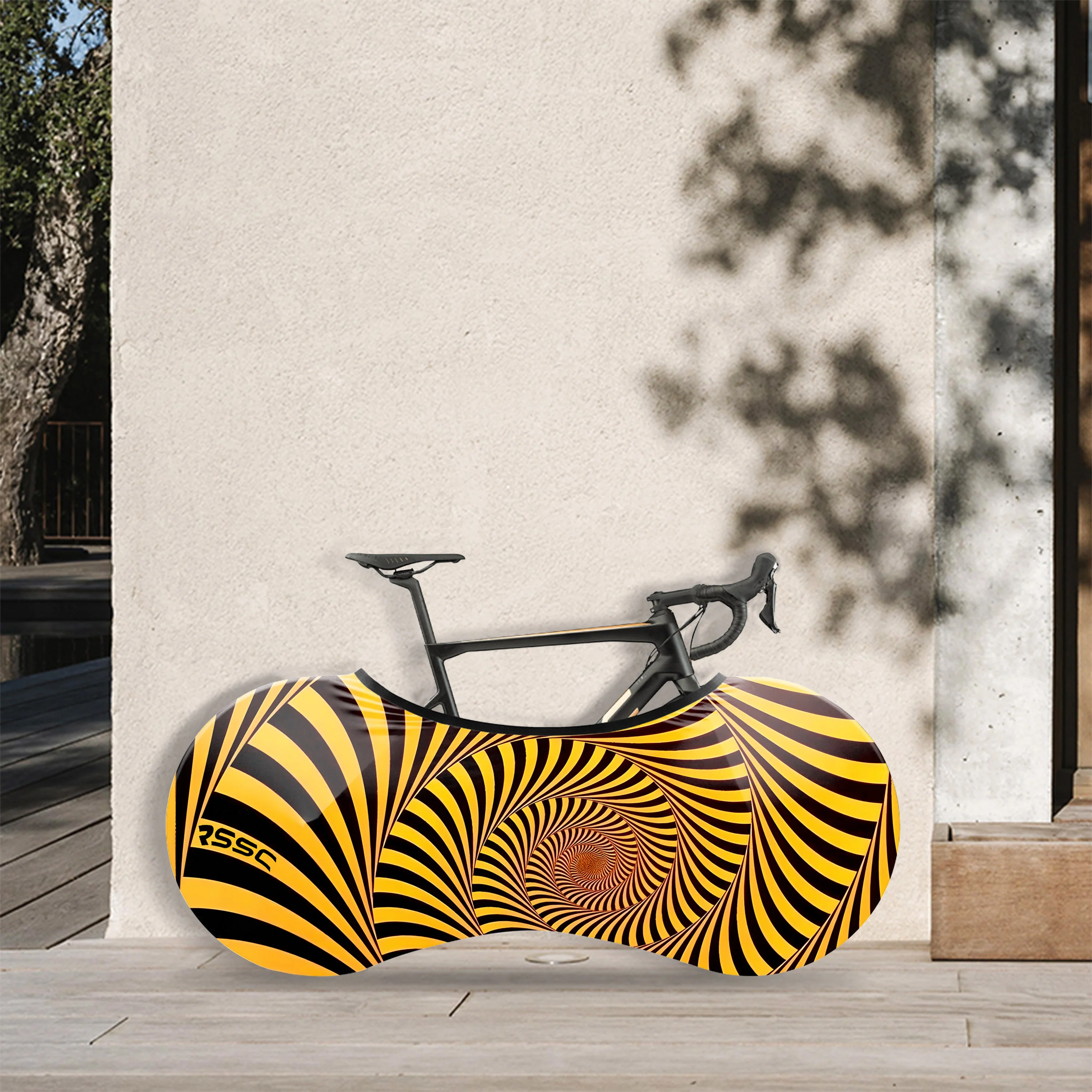 lllusion Wallpaper Bicycle Wheels Cover - Image 2