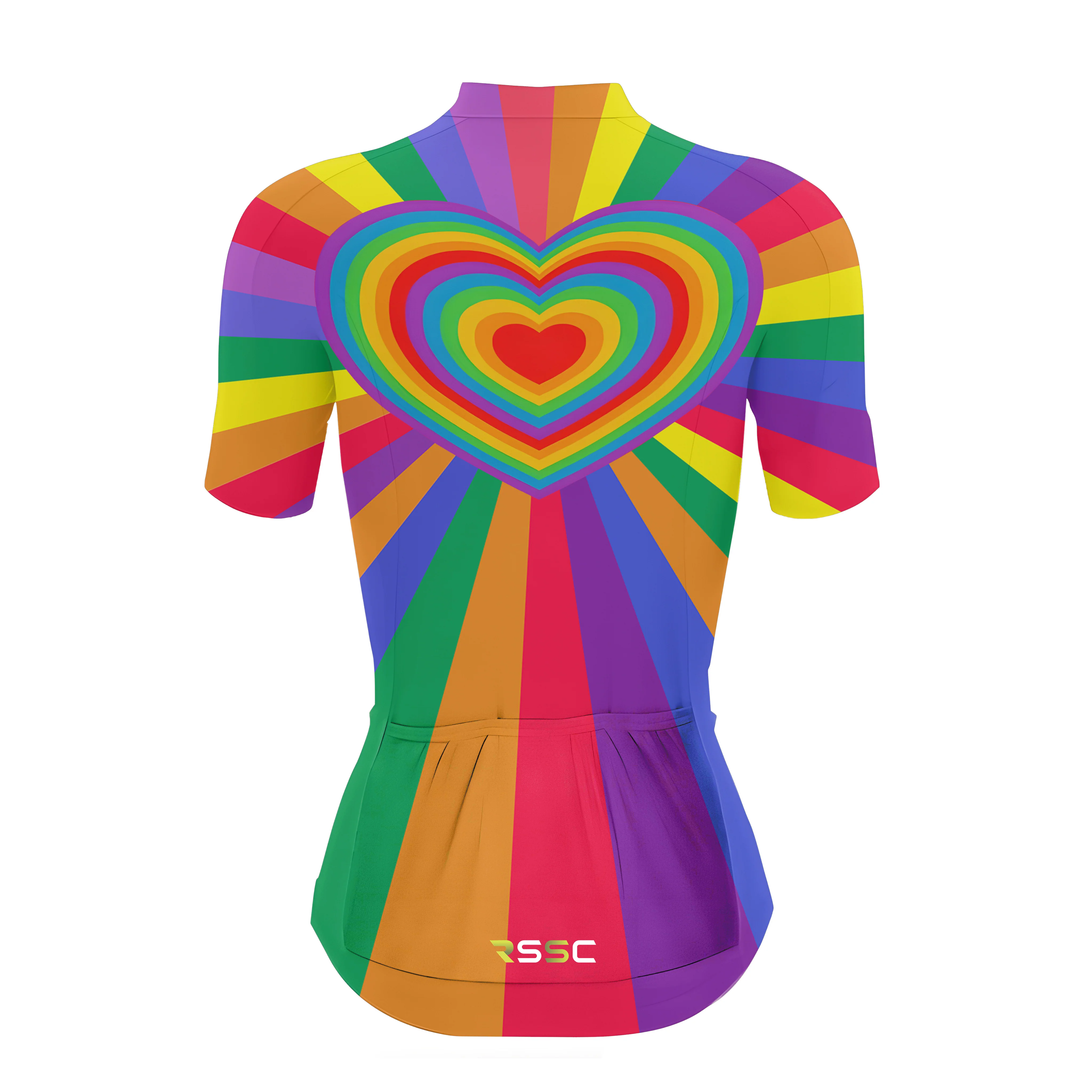 Love Rainbow Women's Short Sleeve Cycling Kit - Image 4
