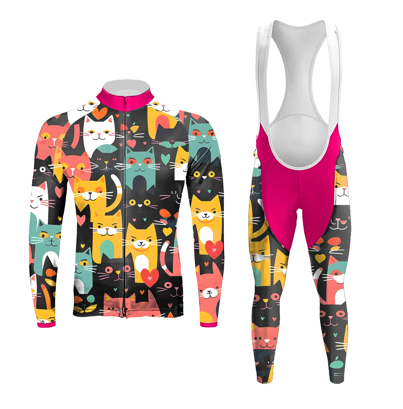 Loving Kitten Men's Long Sleeve Cycling Kit