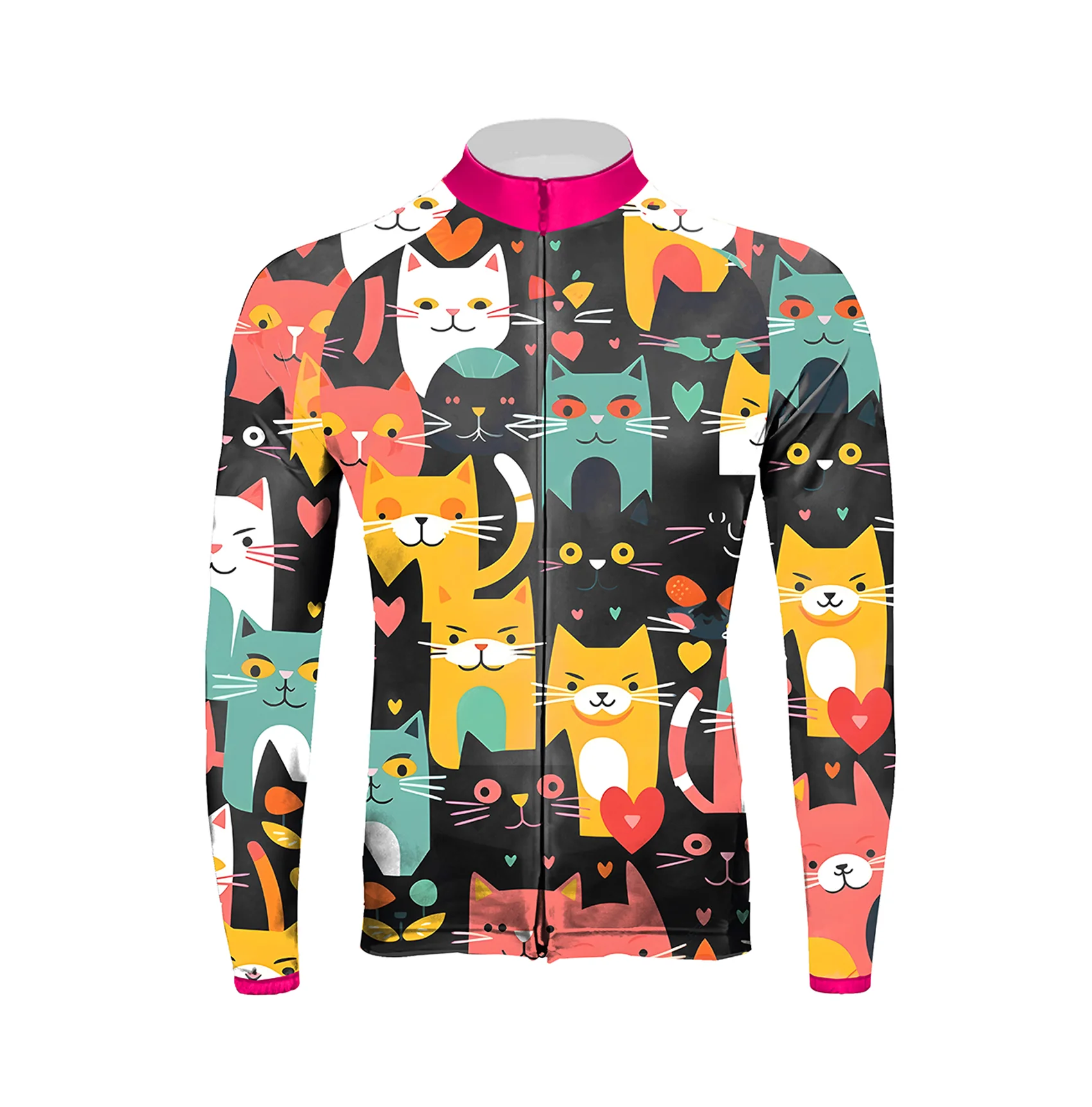 Loving Kitten Men's Long Sleeve Cycling Kit - Image 3