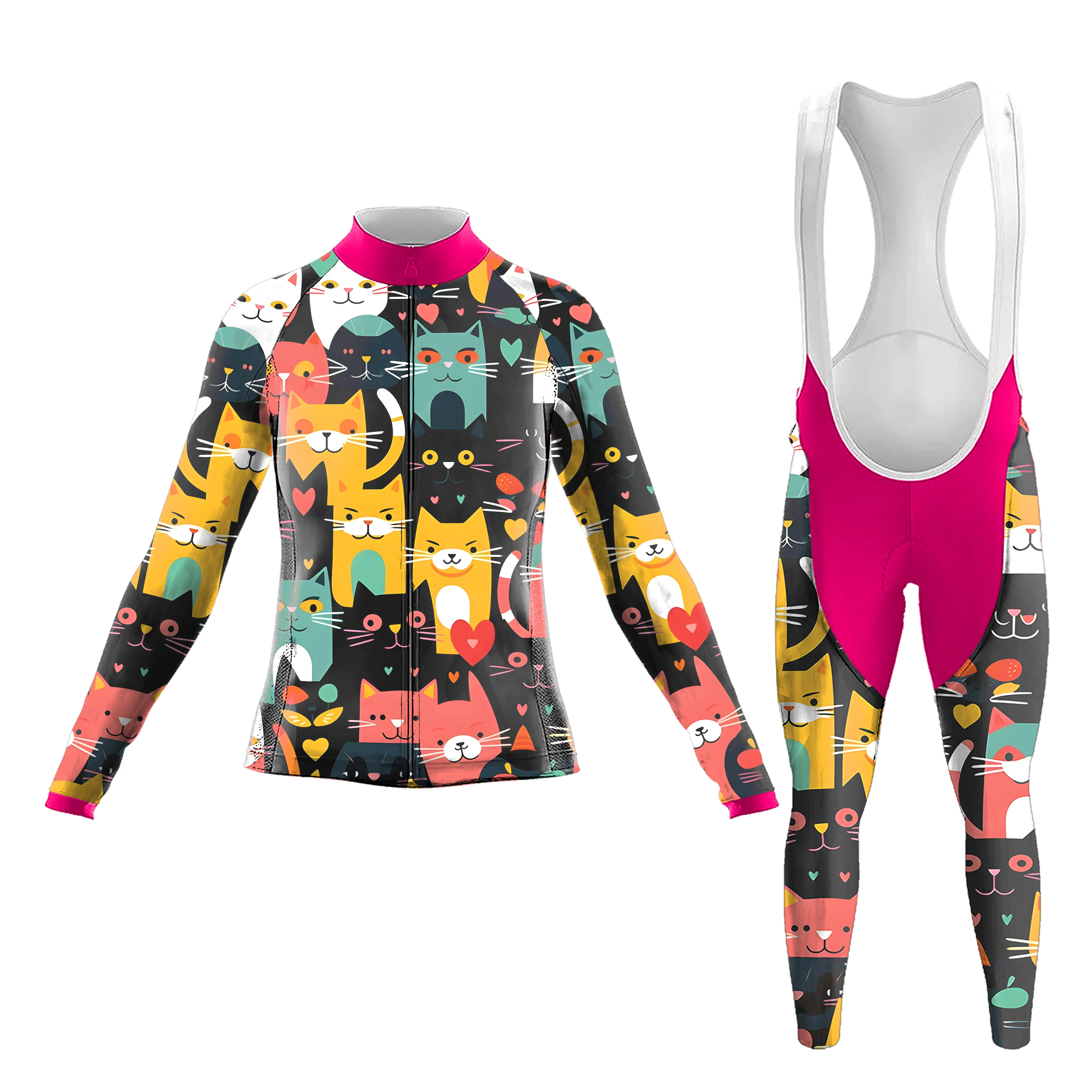 Loving Kitten Women's Long Sleeve Cycling Kit