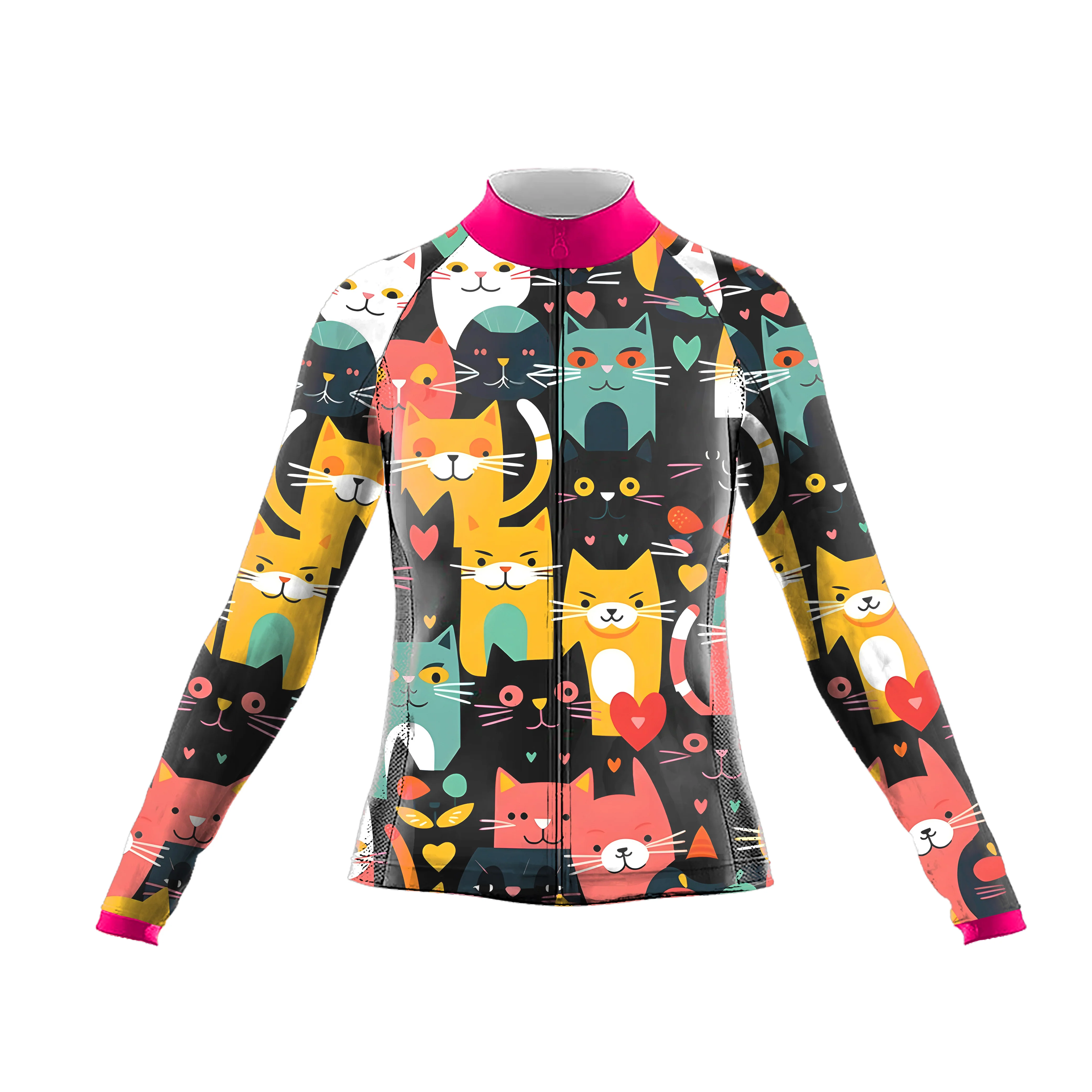 Loving Kitten Women's Long Sleeve Cycling Kit - Image 3