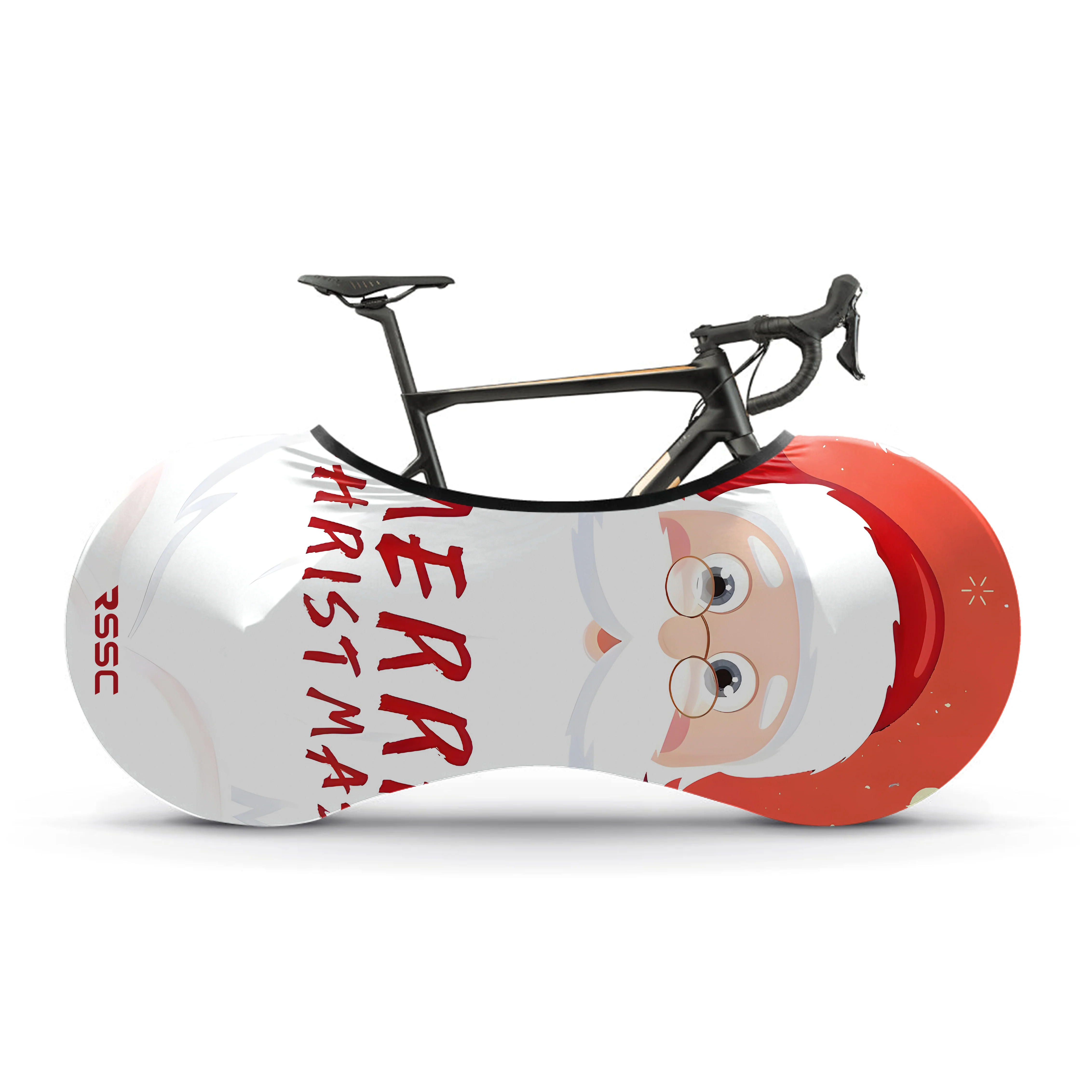 Merry Christmas Bicycle Wheels Cover