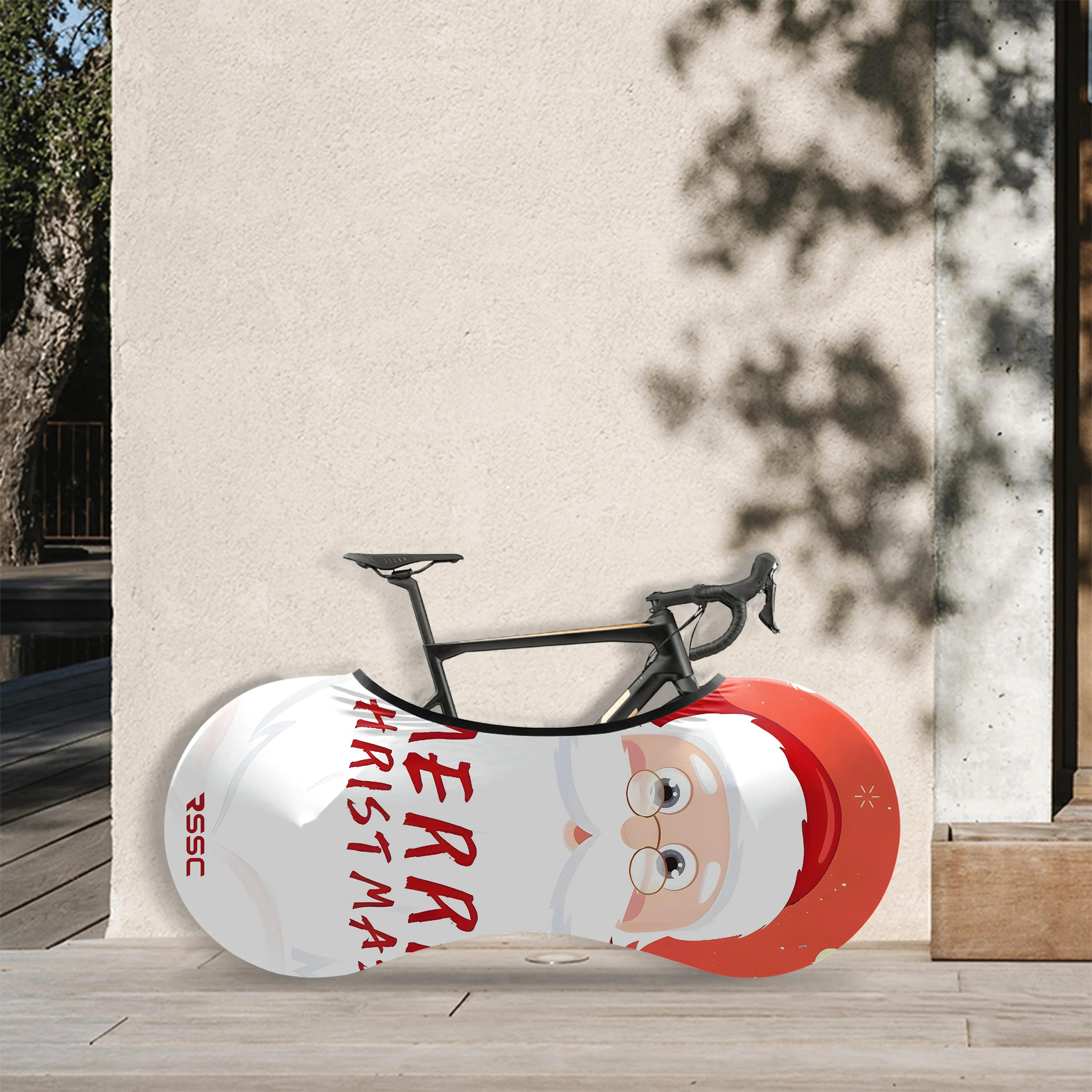 Merry Christmas Bicycle Wheels Cover - Image 3