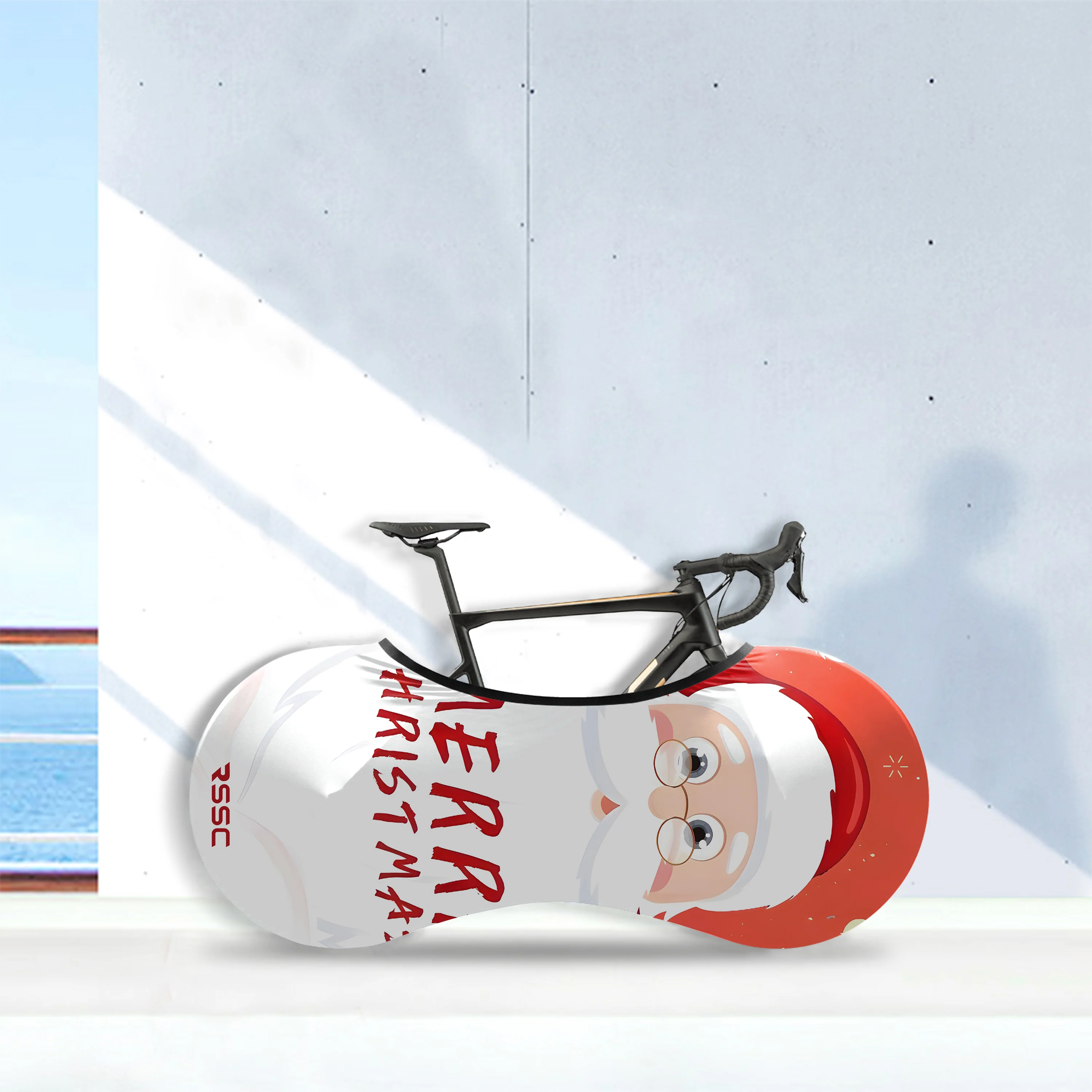 Merry Christmas Bicycle Wheels Cover - Image 5