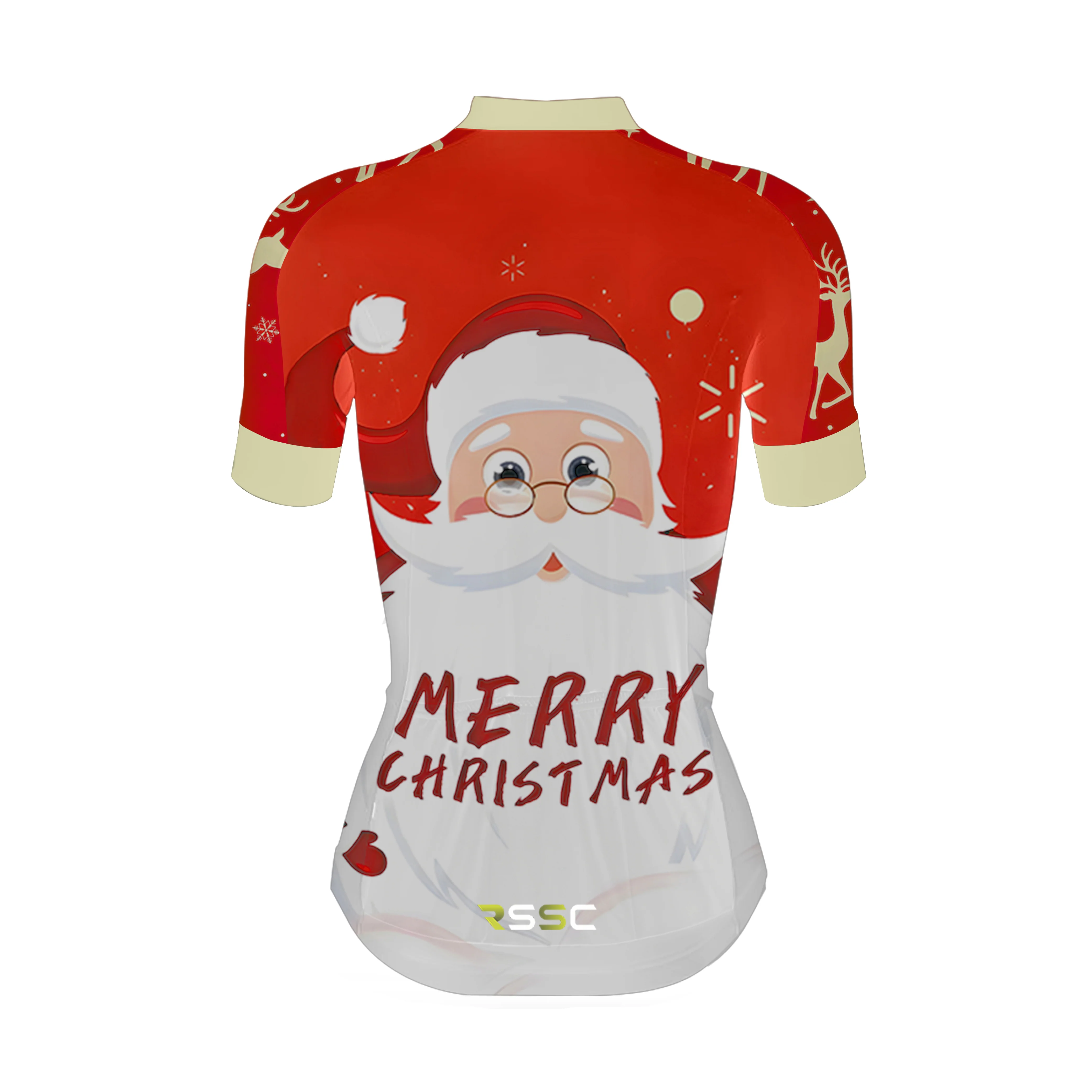 Merry Christmas Women's Short Sleeve Cycling Kit - Image 4