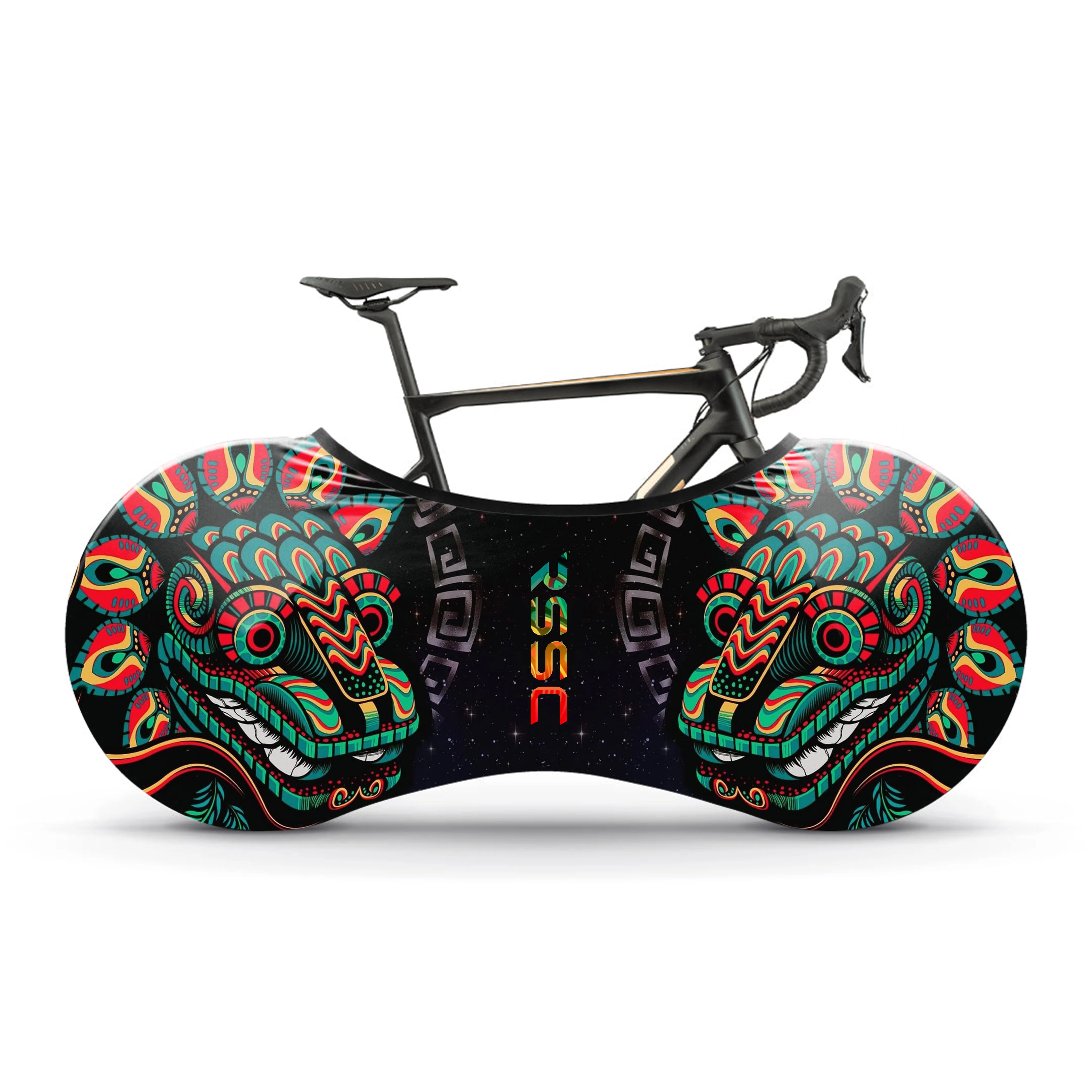 Mexican Quetzalcoatl Bicycle Wheels Cover