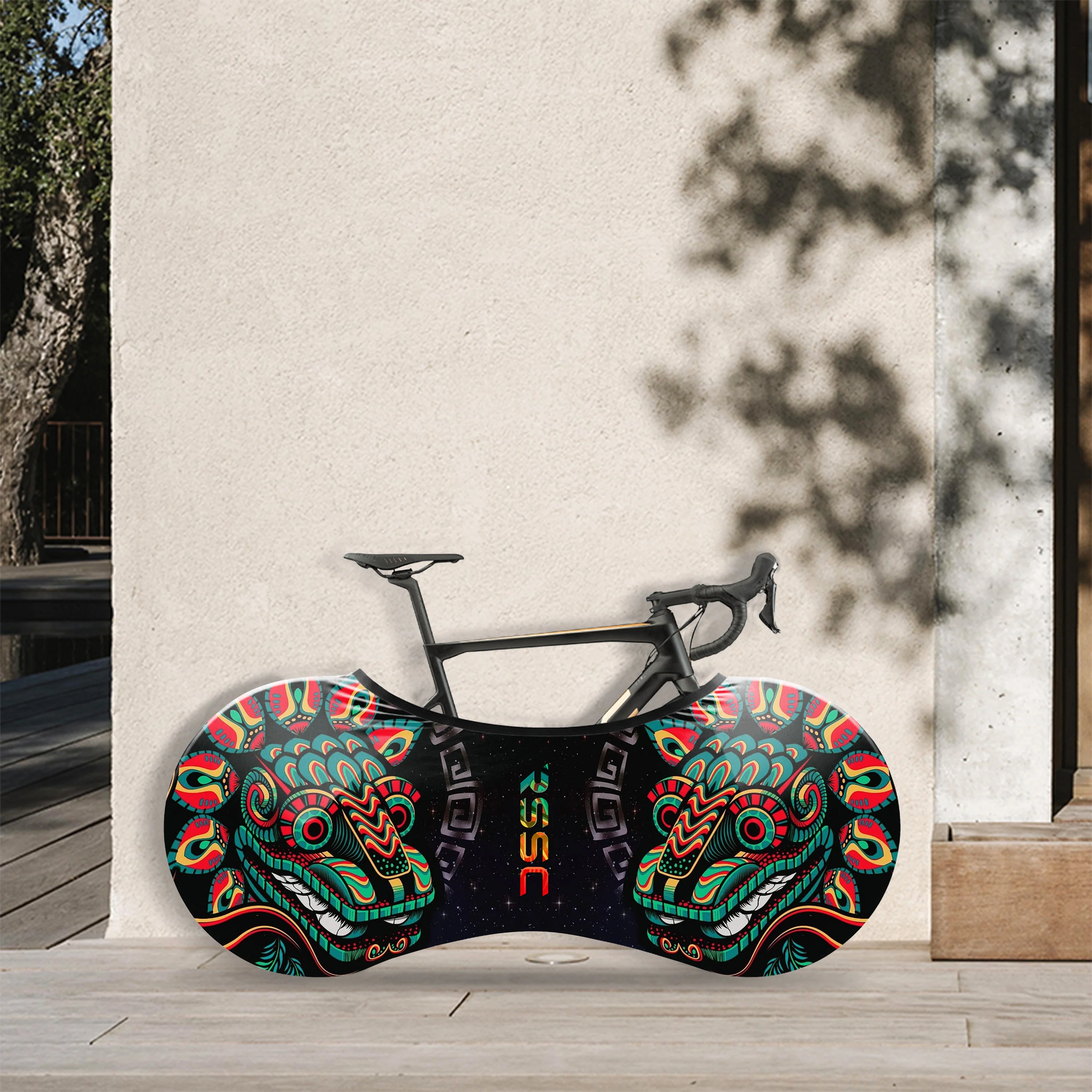 Mexican Quetzalcoatl Bicycle Wheels Cover - Image 2