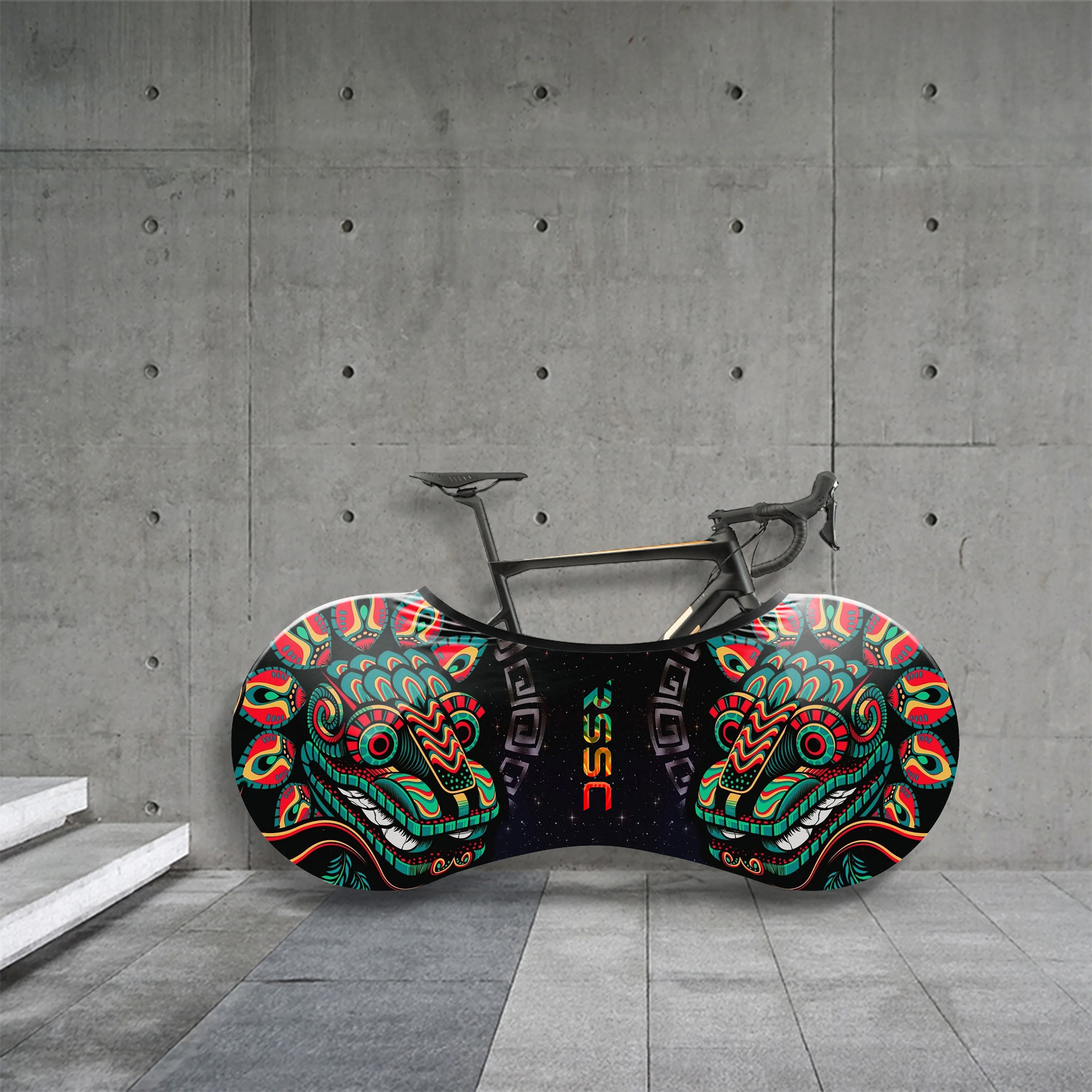 Mexican Quetzalcoatl Bicycle Wheels Cover - Image 3