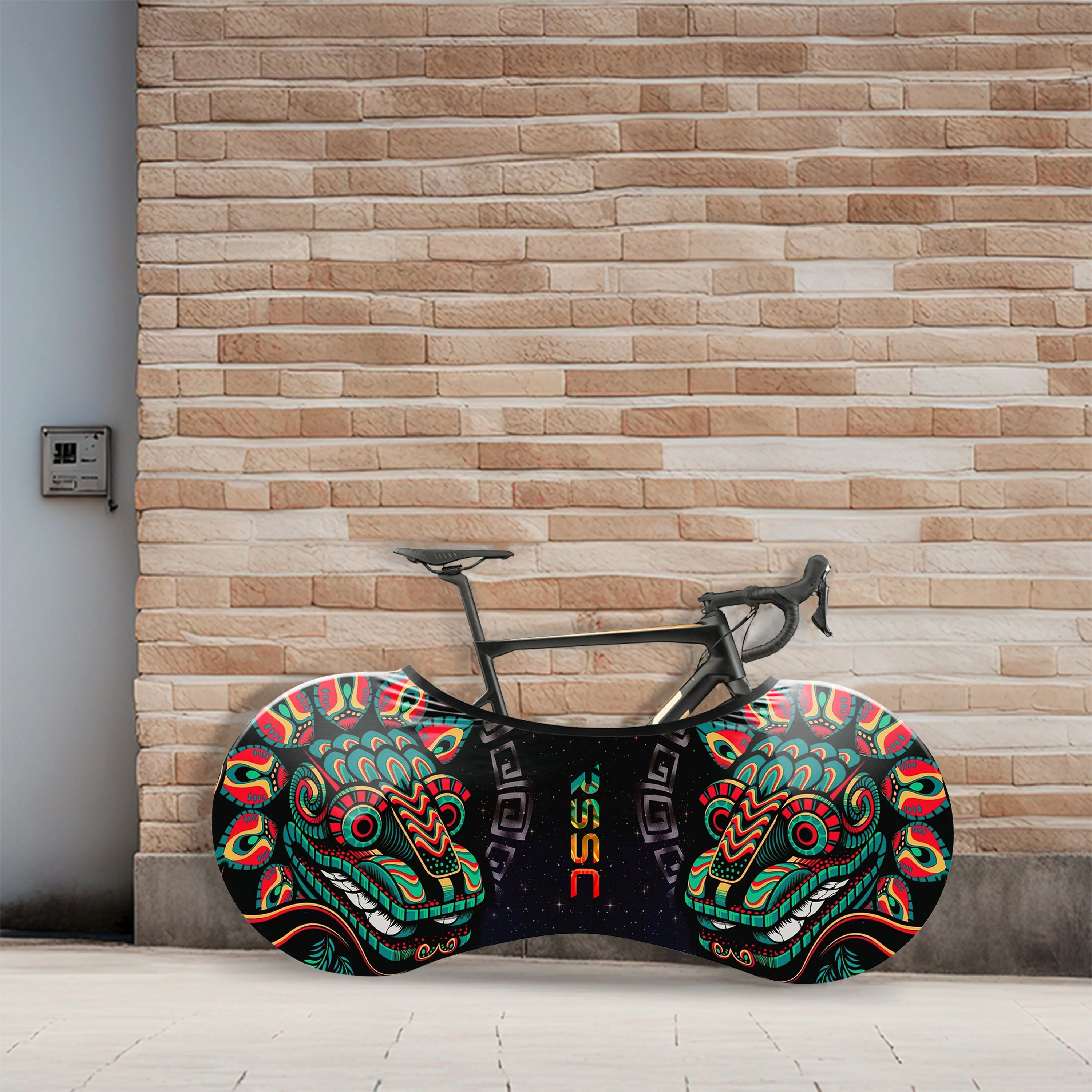 Mexican Quetzalcoatl Bicycle Wheels Cover - Image 4
