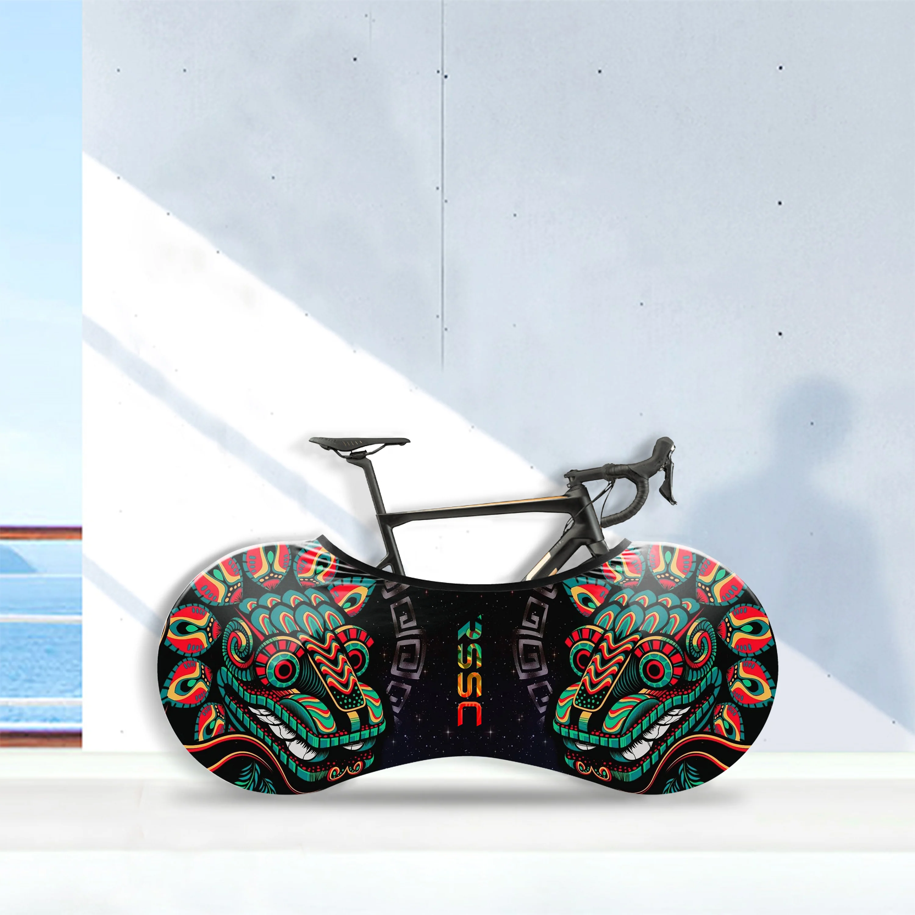 Mexican Quetzalcoatl Bicycle Wheels Cover - Image 5
