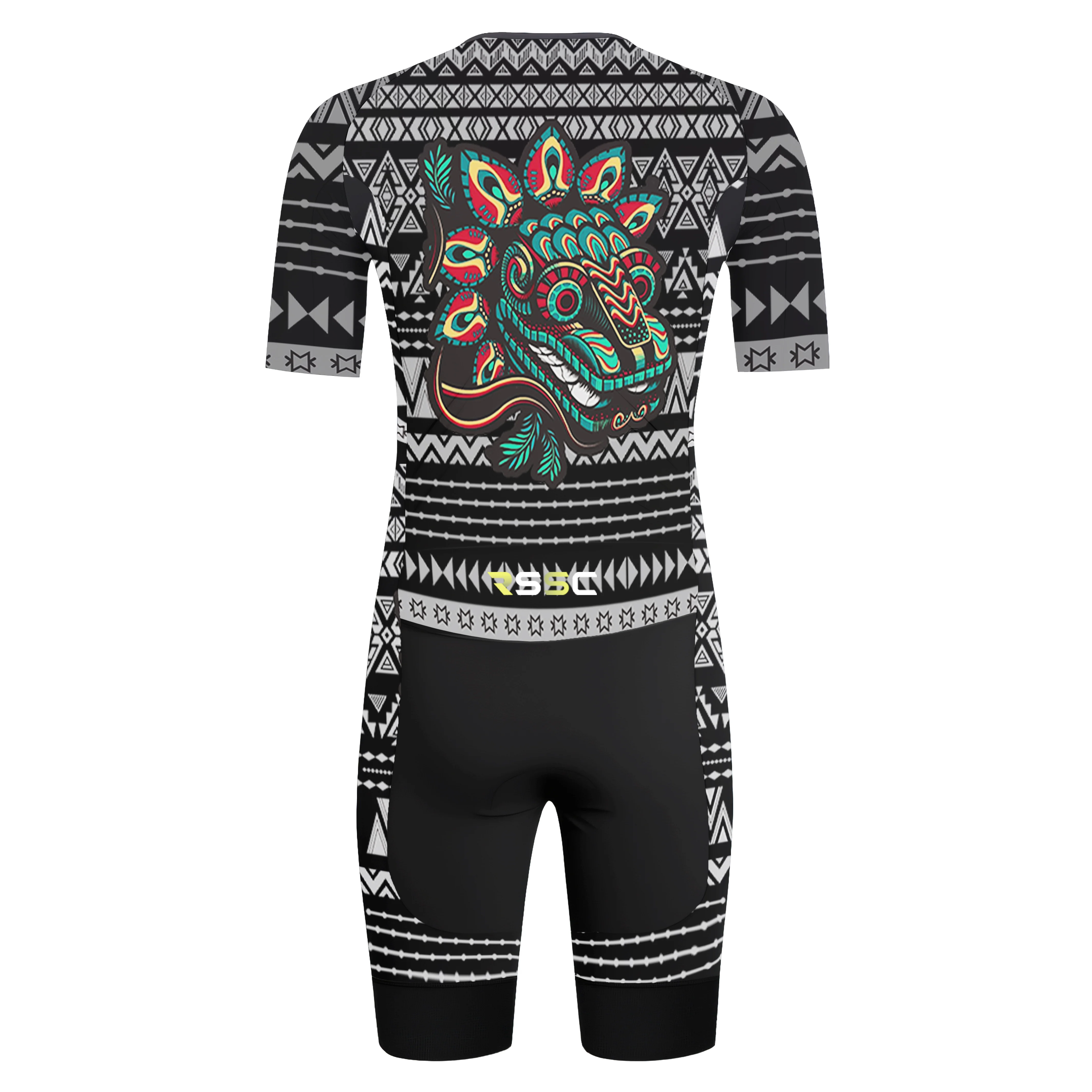 Mexican Quetzalcoatl Men's Triathlon Suit - Image 2