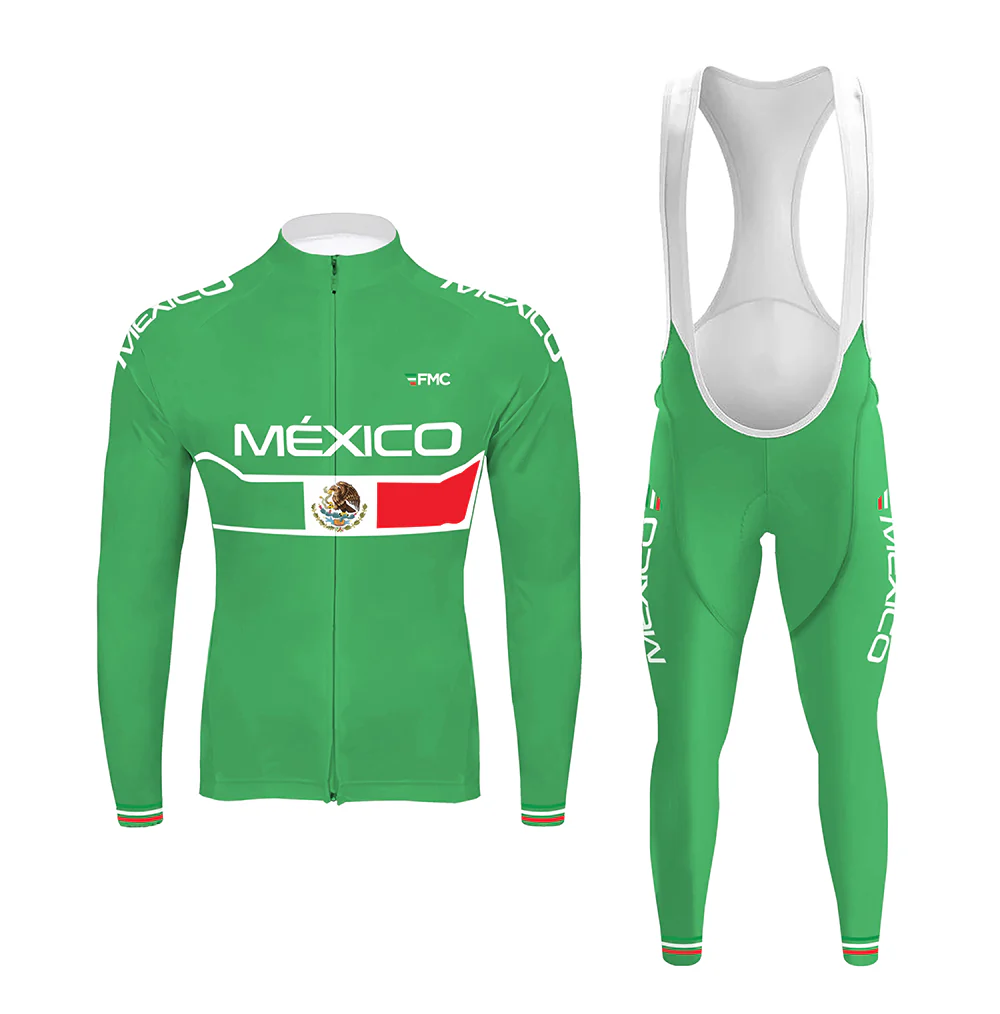 2025 Mexico National Team Men's Long Sleeve Cycling Kit