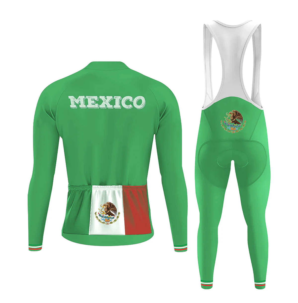 2025 Mexico National Team Men's Long Sleeve Cycling Kit - Image 2